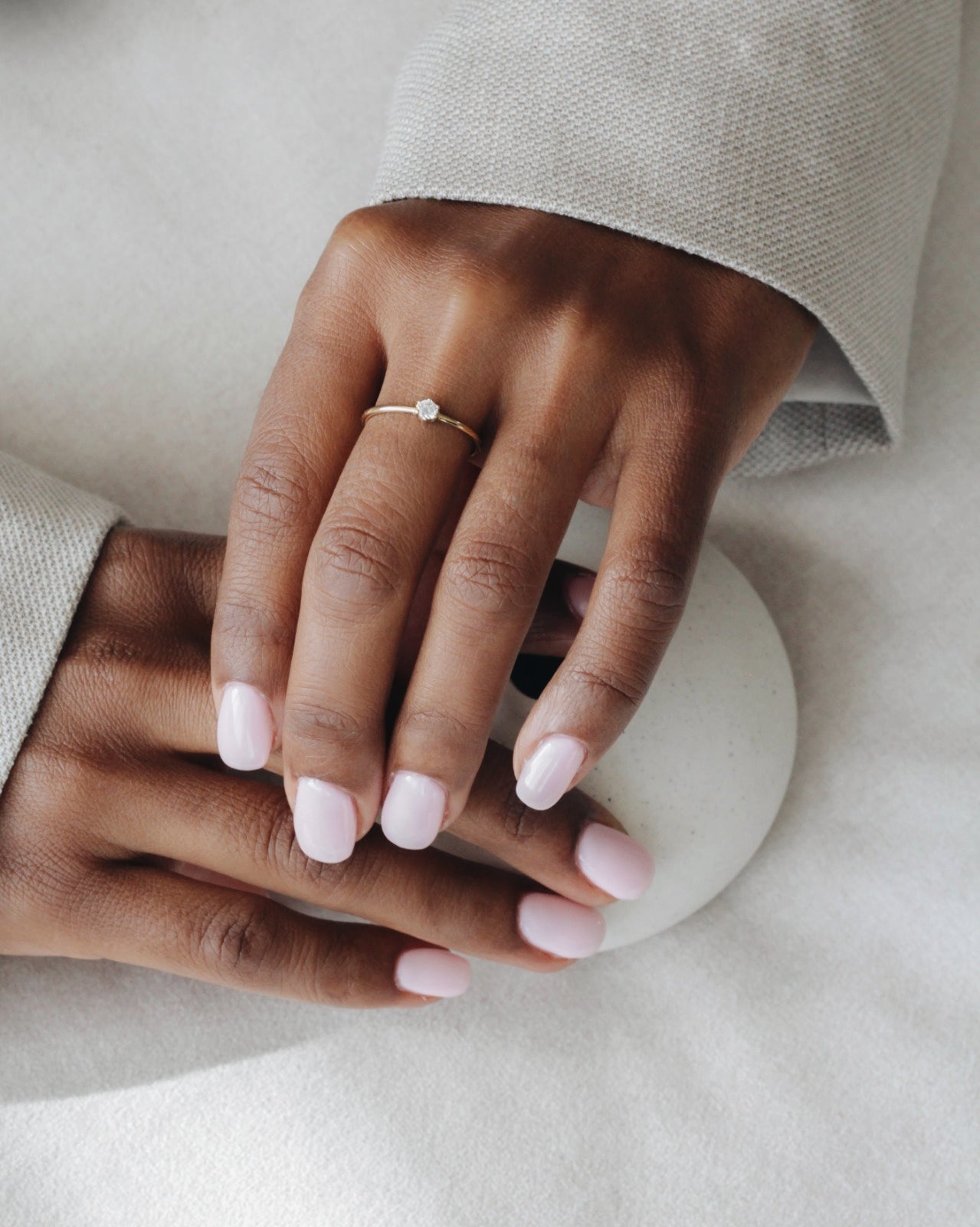 18K Vermeil White Lily Ring