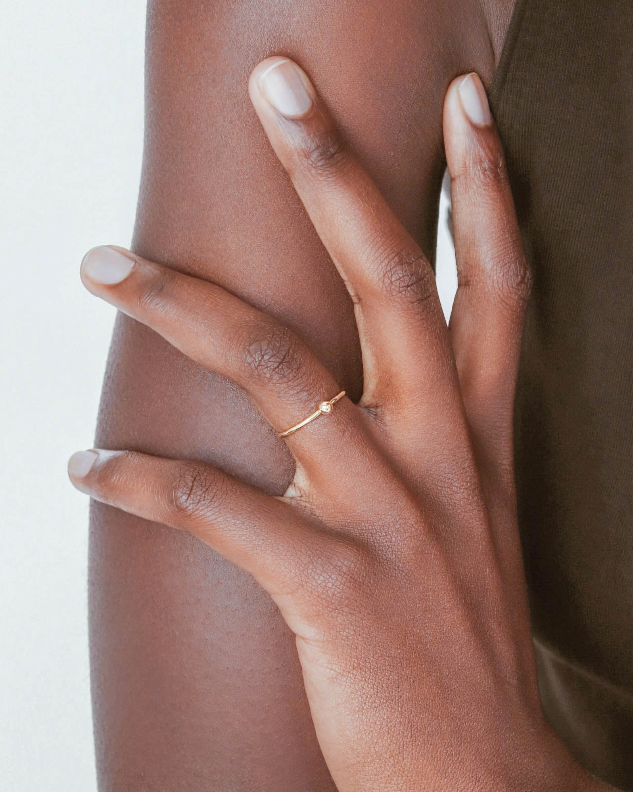 18K Vermeil Sphere Ring