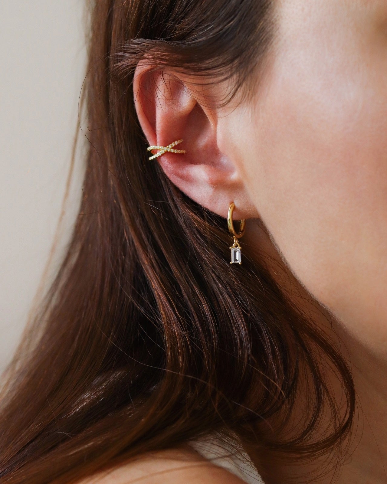 18K Vermeil Maria Hoops