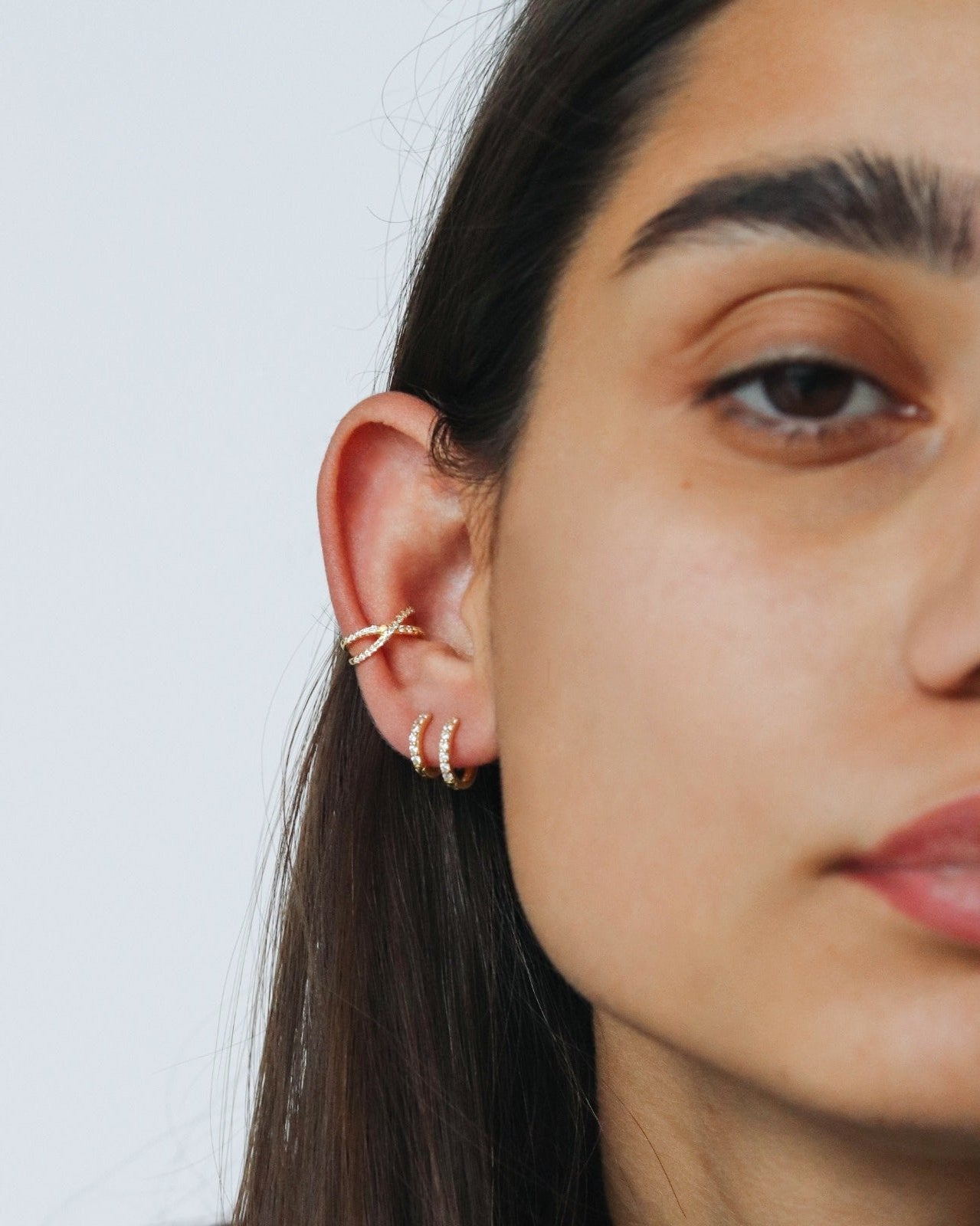 18K Gold Vermeil Hoops