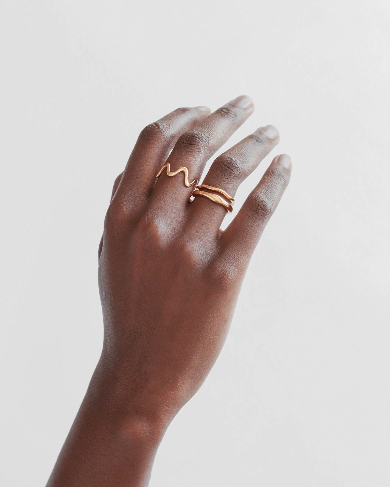 18K Gold Band Rings