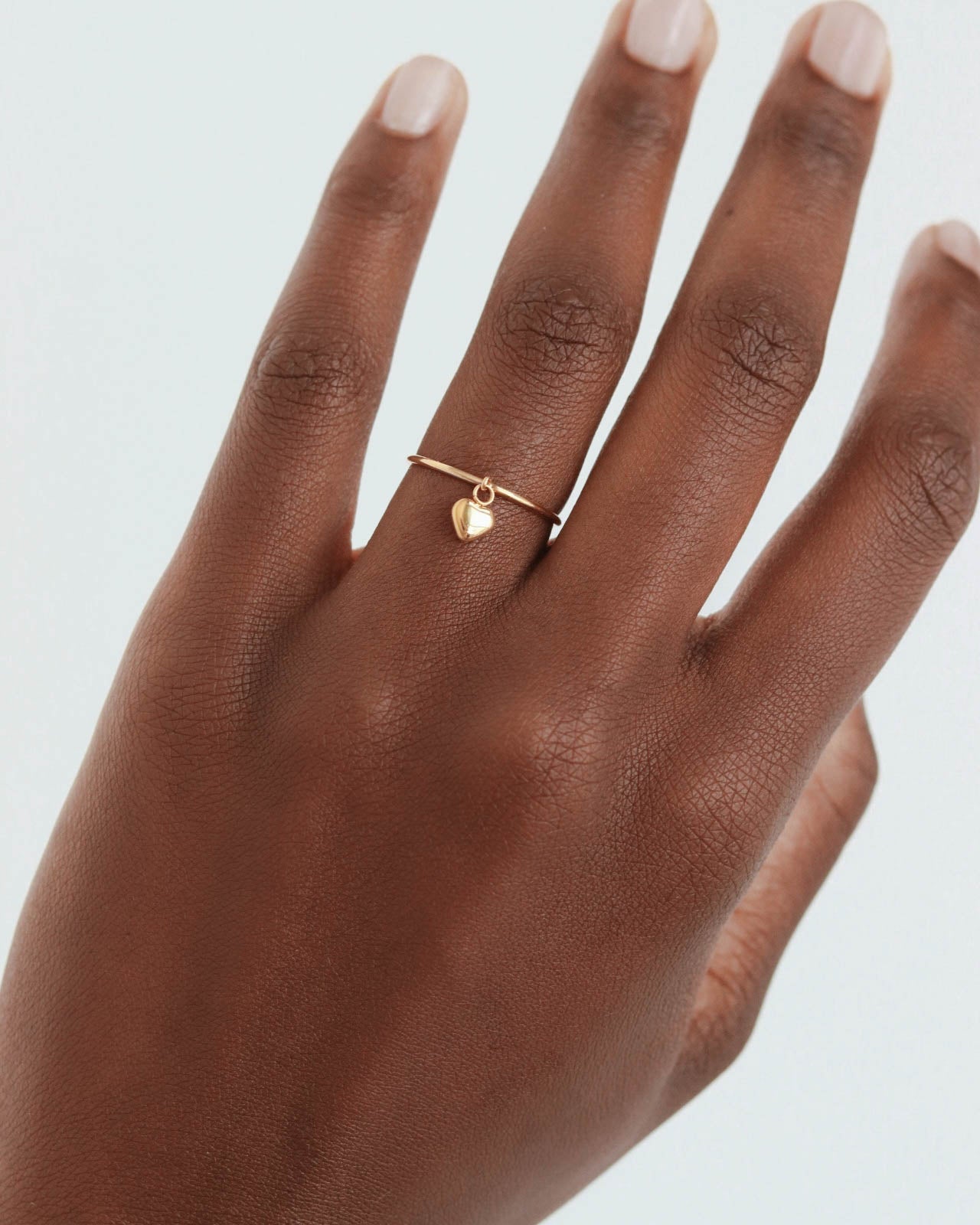 18K Gold Heart Ring