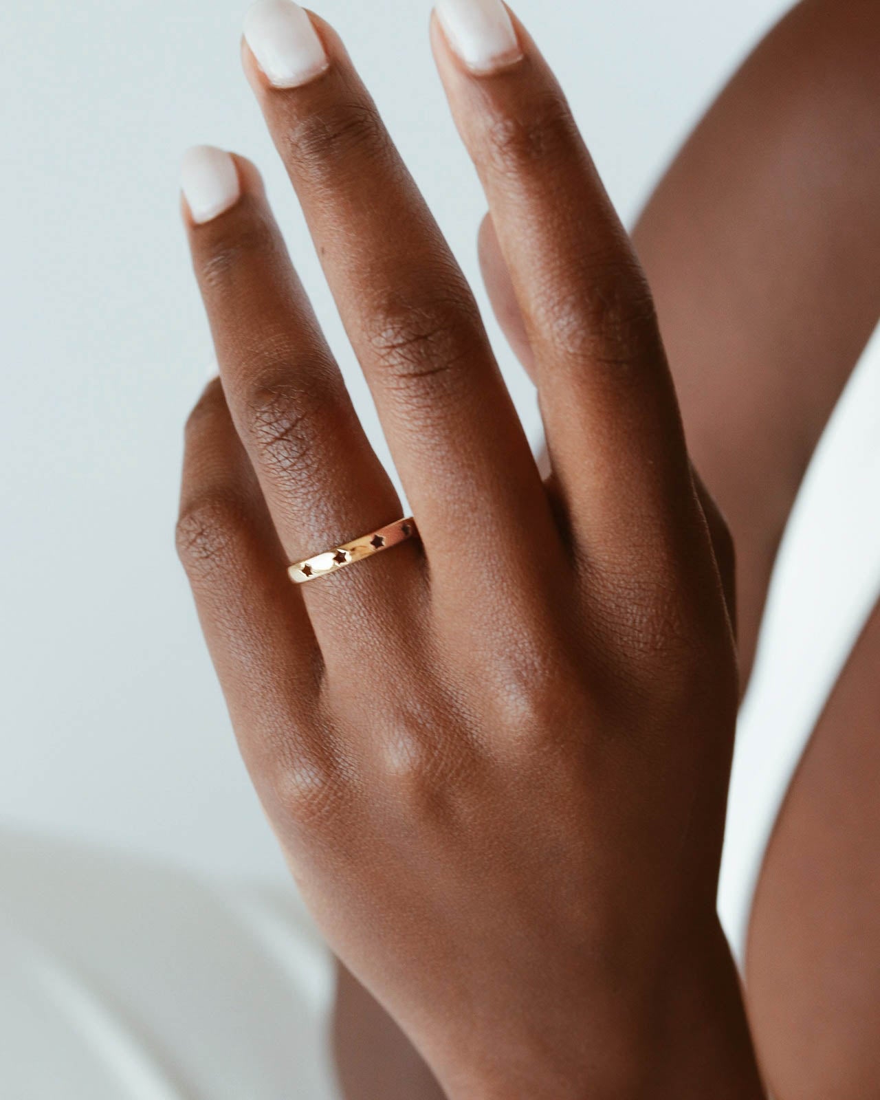 18K Gold Stars Ring