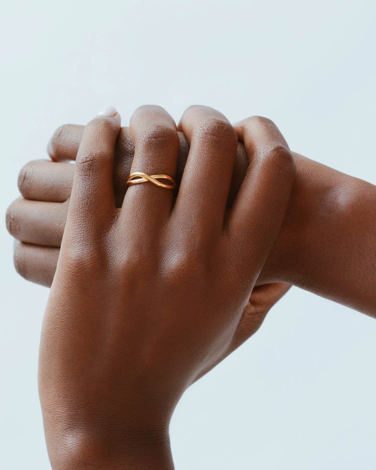 18K Gold Infinity Ring