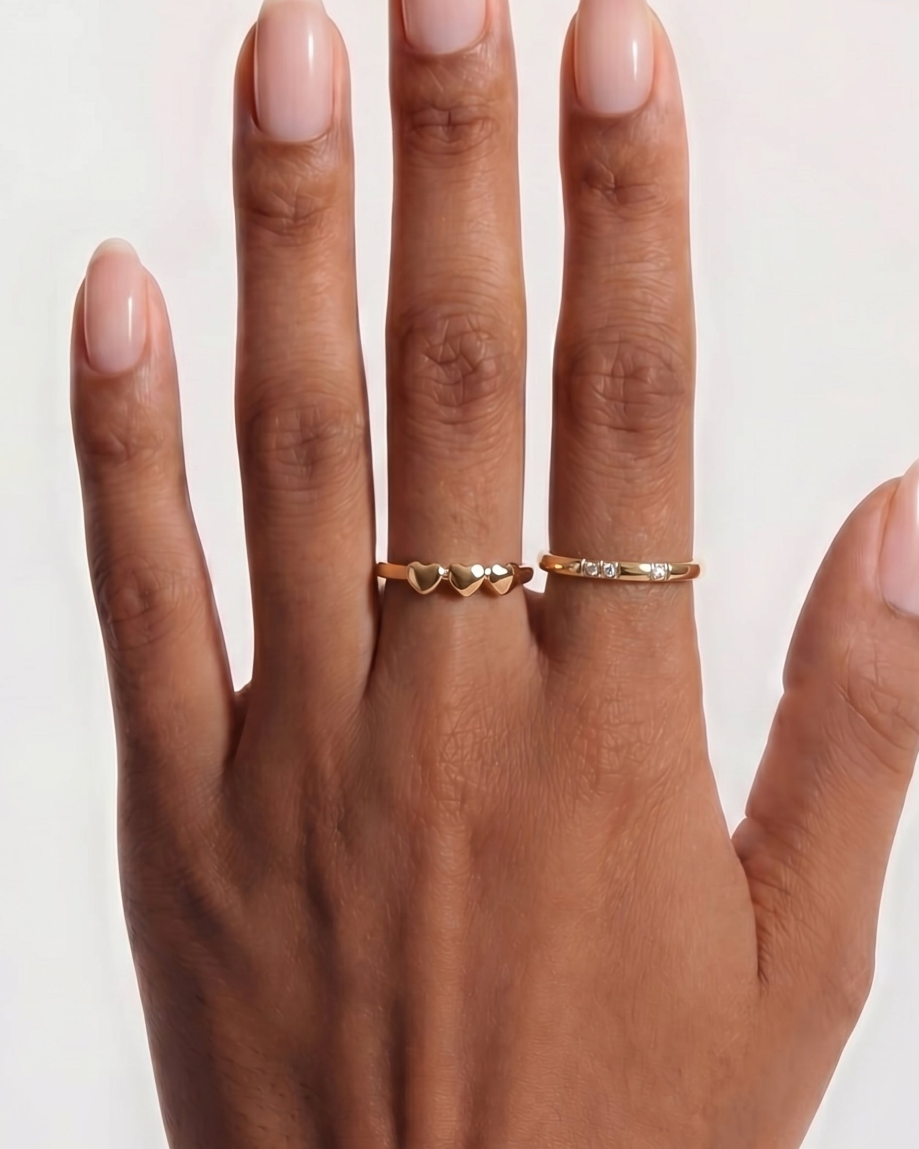 18K Gold Heart Ring