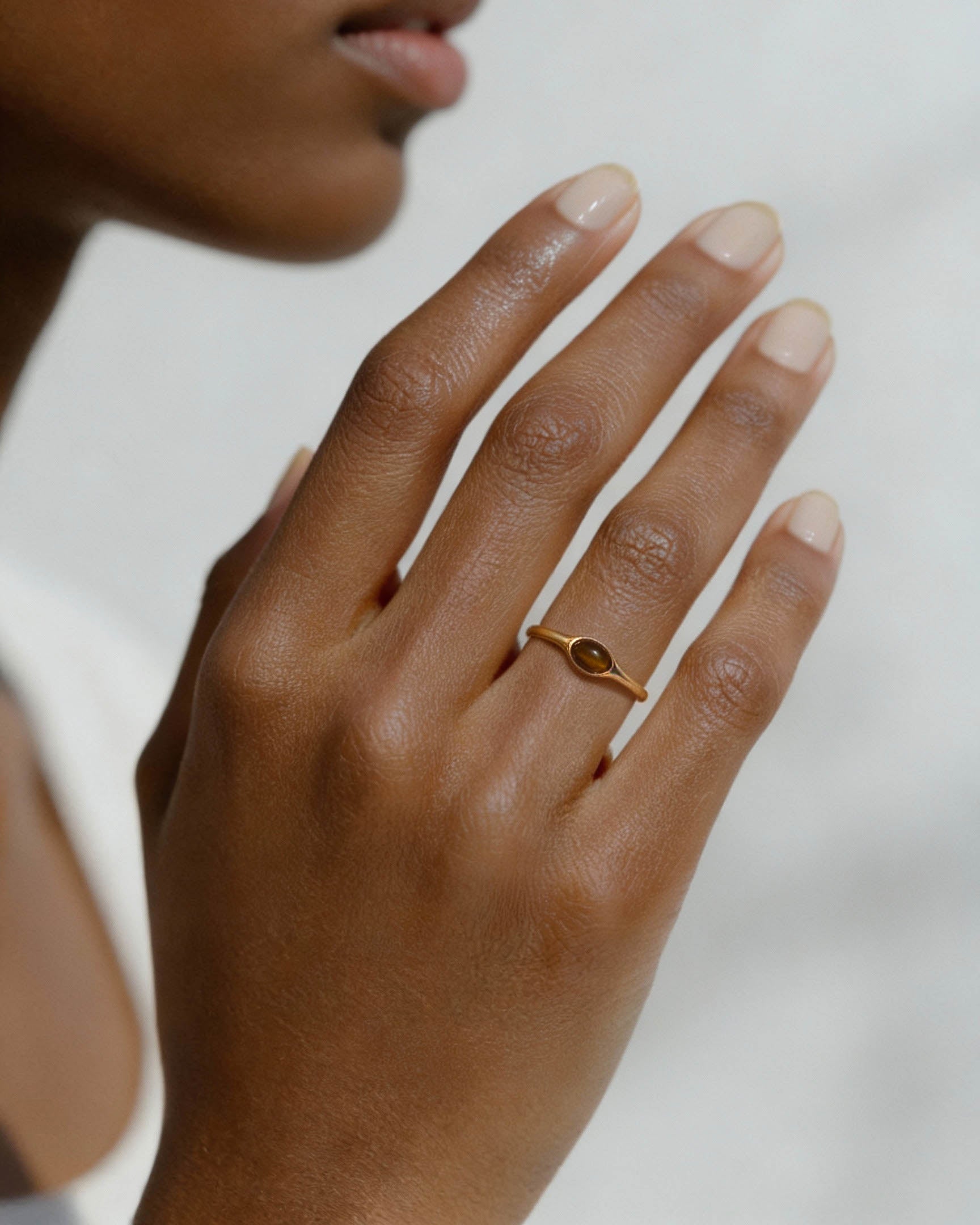 18K Gold Emery Ring