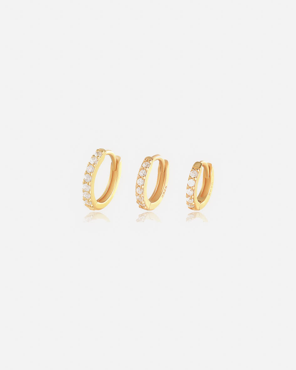 18K Gold Vermeil Hoops