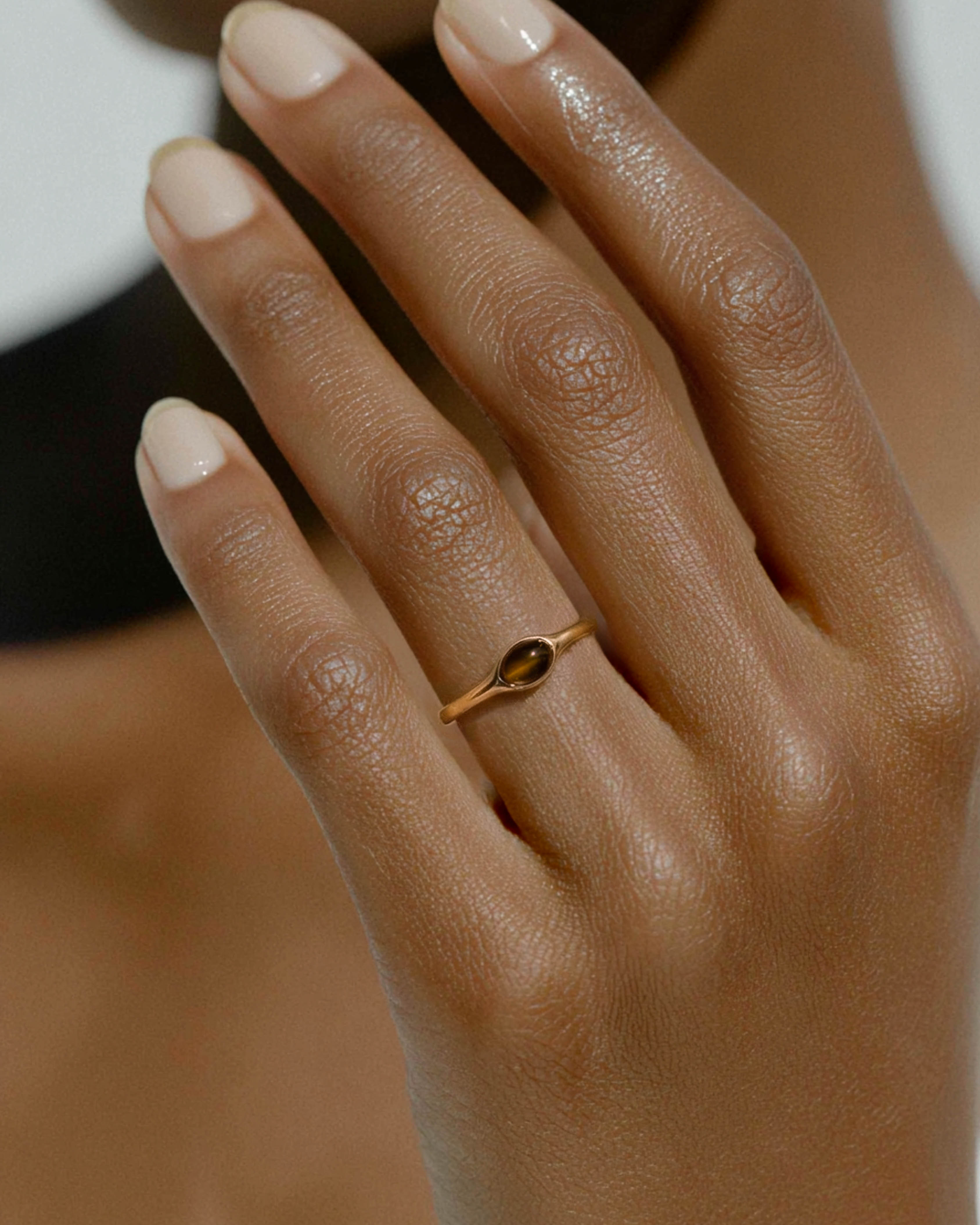 18K Gold Emery Ring