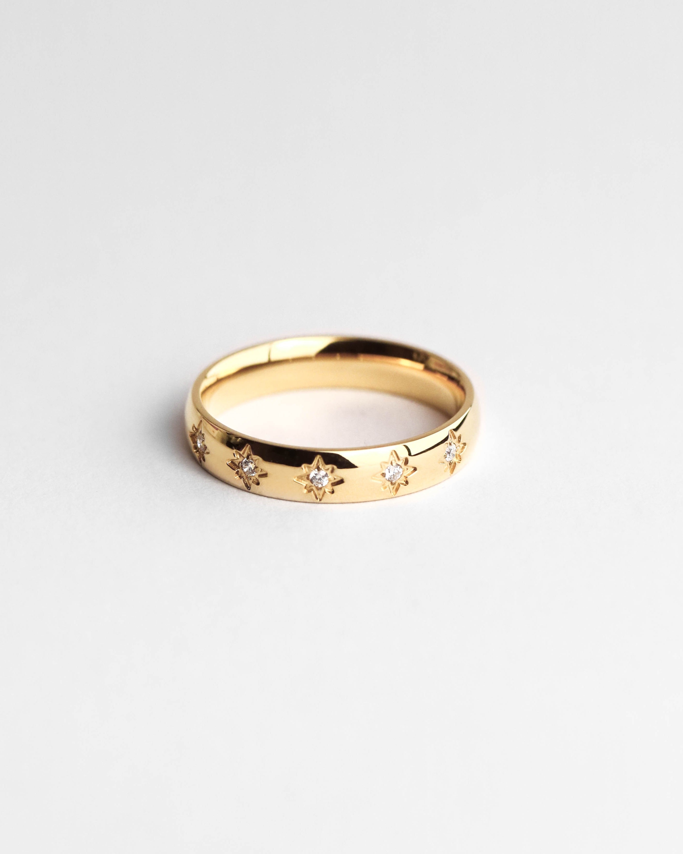 Bague étoiles en or 18 carats