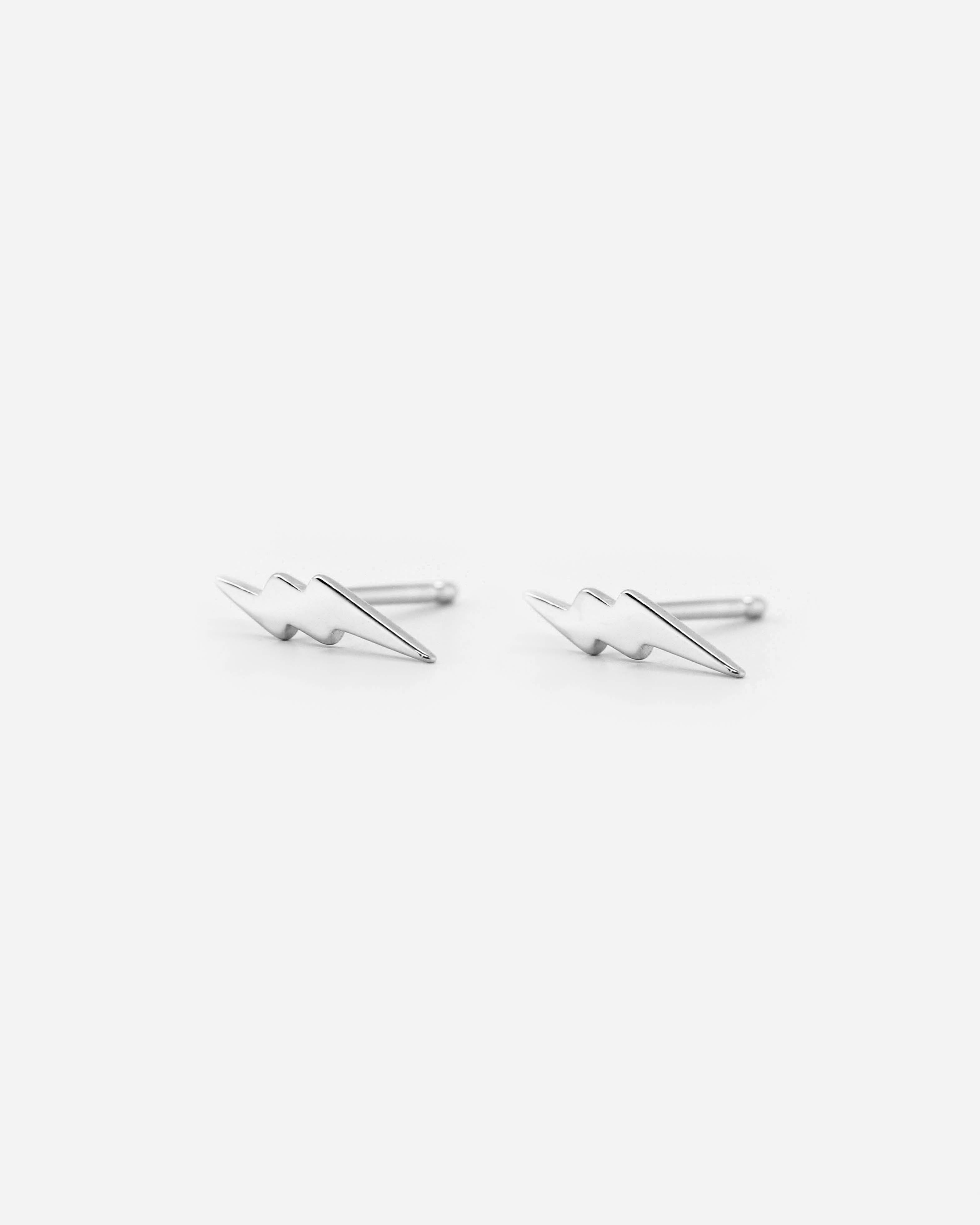 925 Silver - Lightning Studs