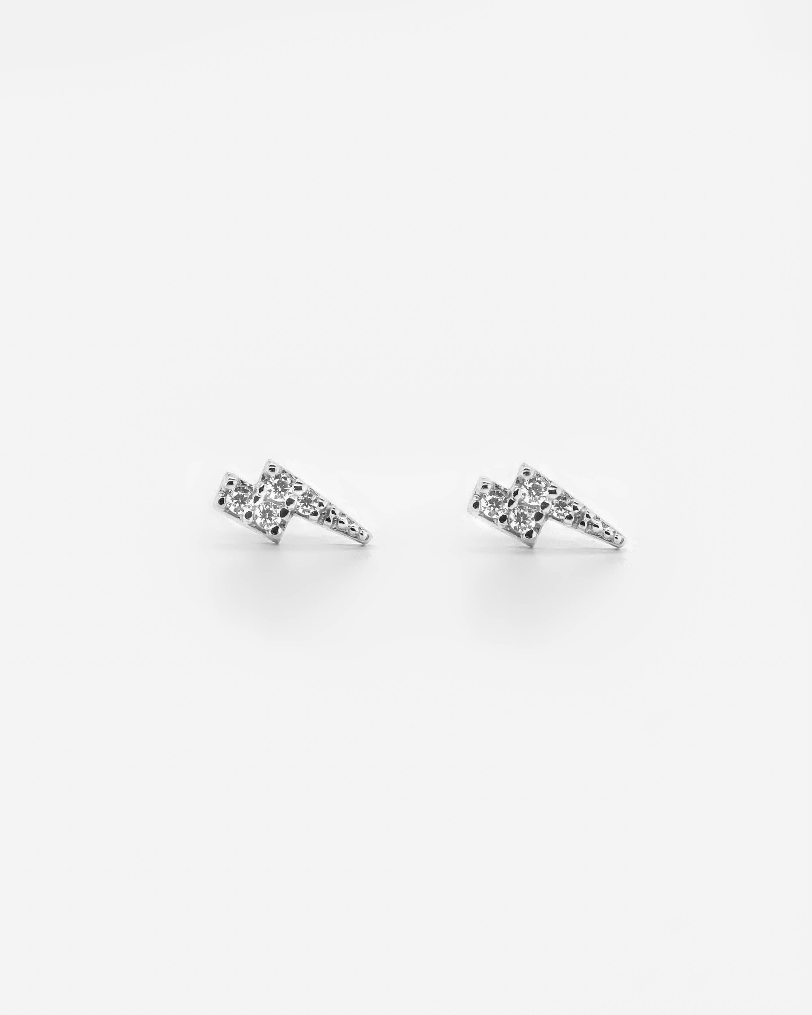 925 Silver - Lightning Studs