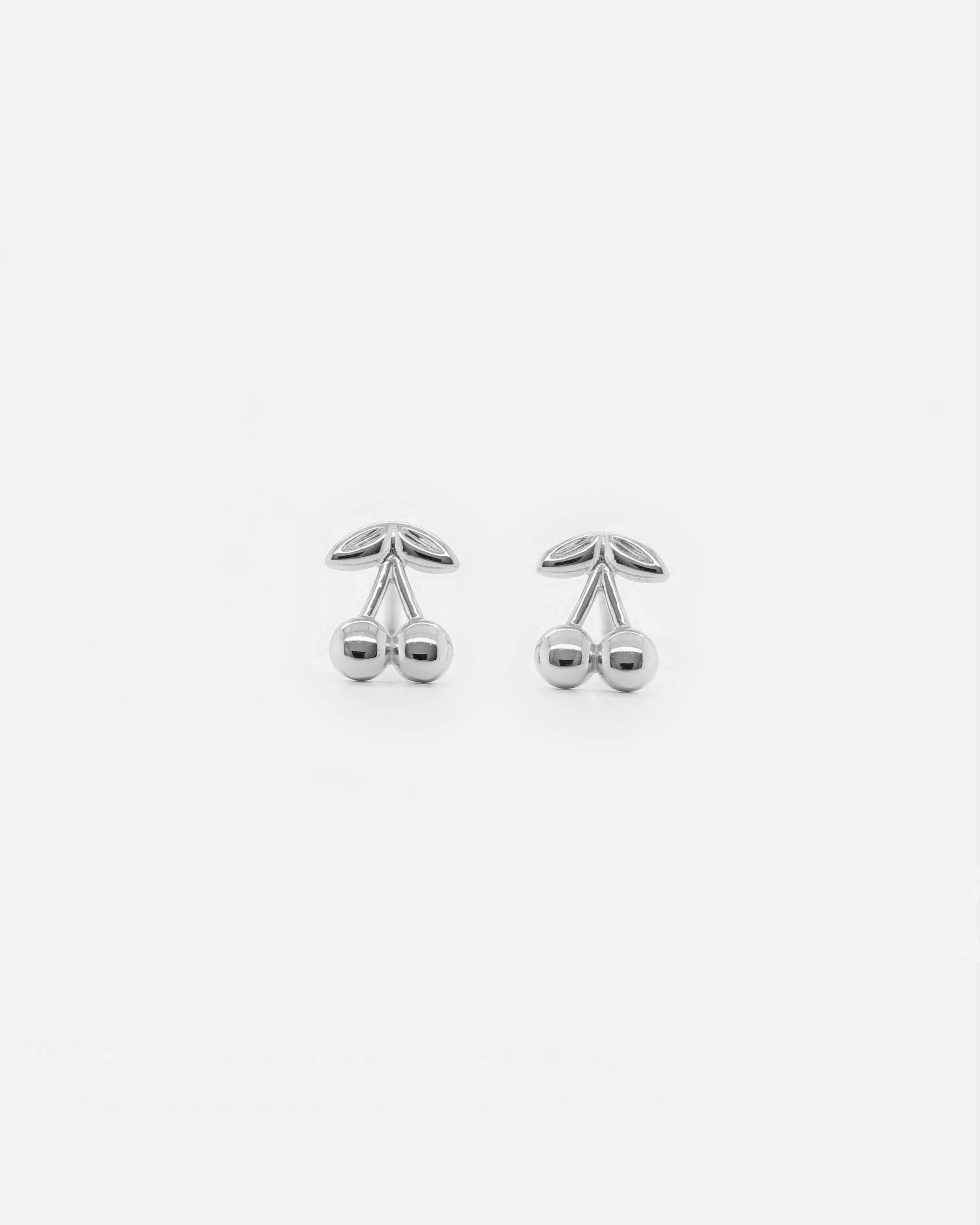 925 Silver - Cherry Studs