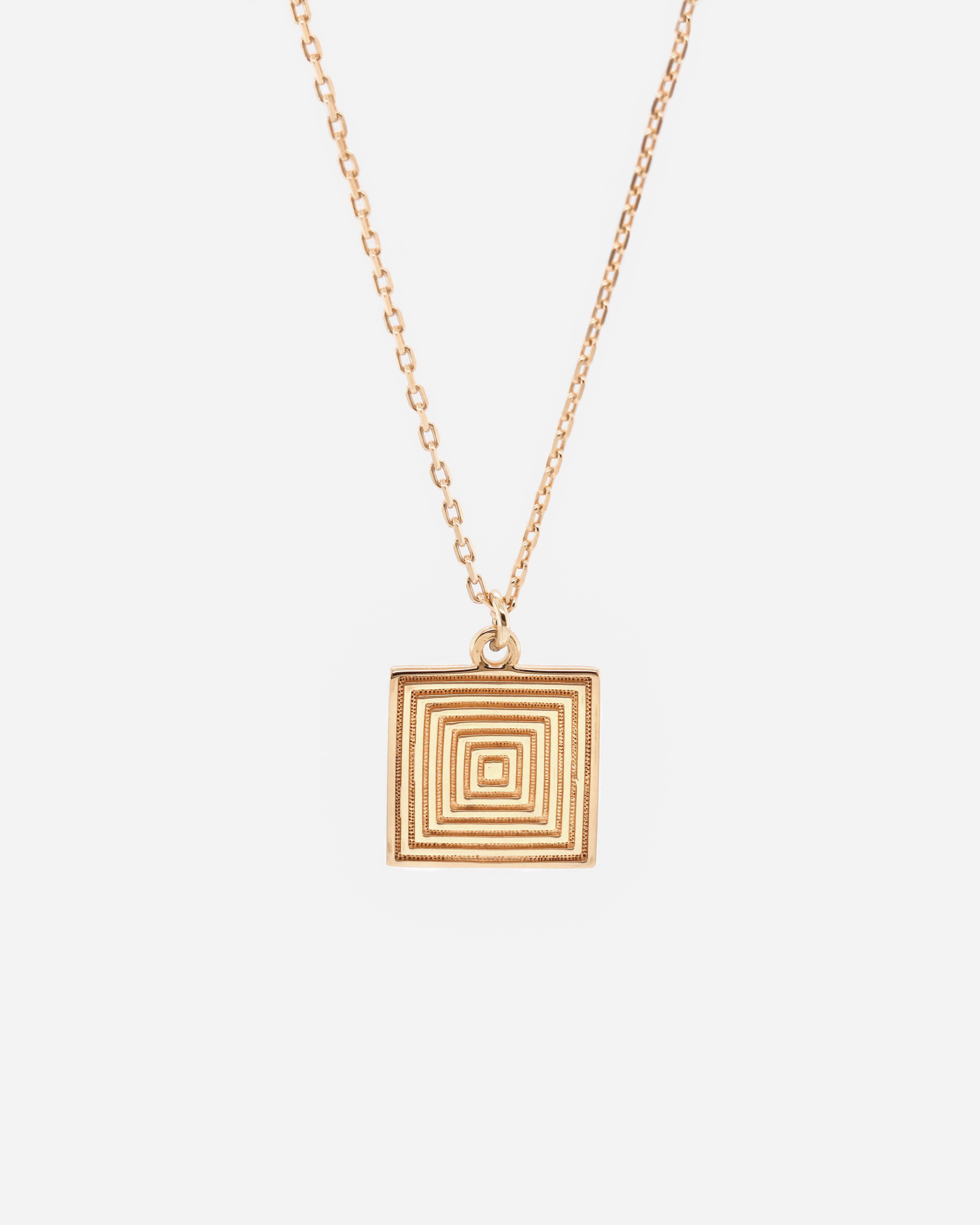 18K Vermeil Square Necklace
