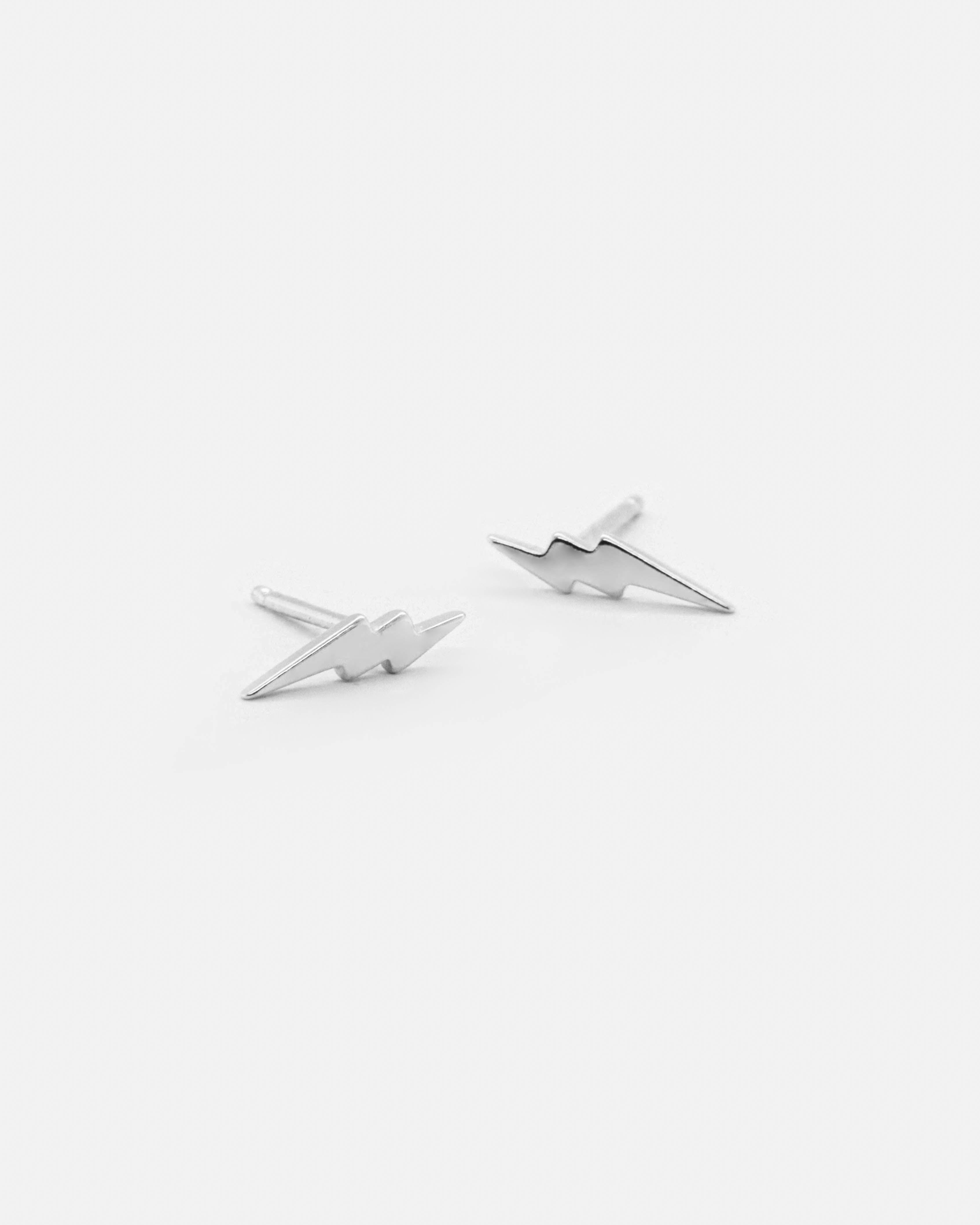 925 Silver - Lightning Studs