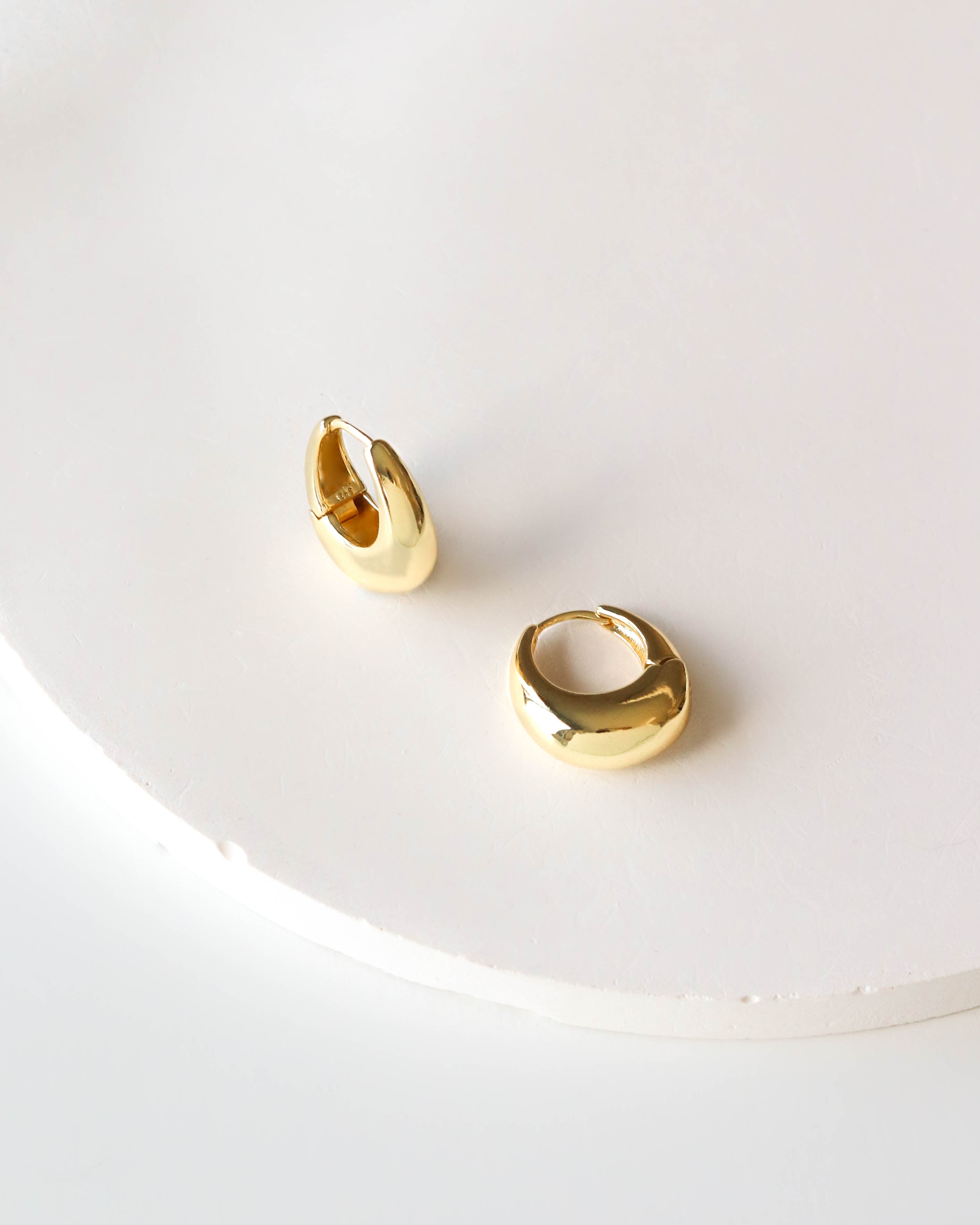 18K Gold Vermeil Hoops