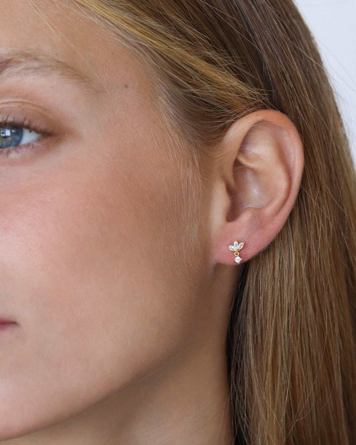 Pendientes Luella Vermeil de 18 quilates