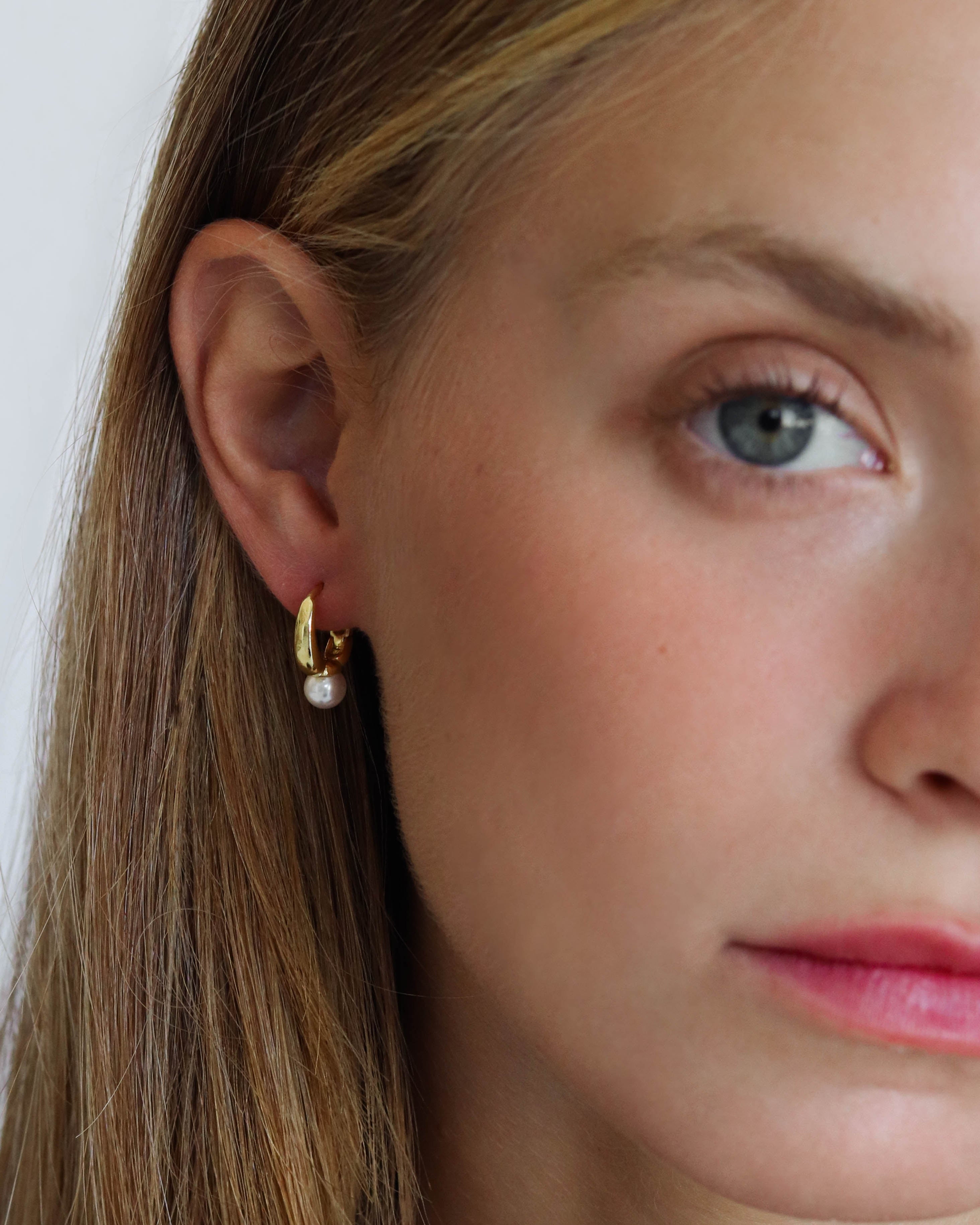 18K Vermeil Theodora Hoops