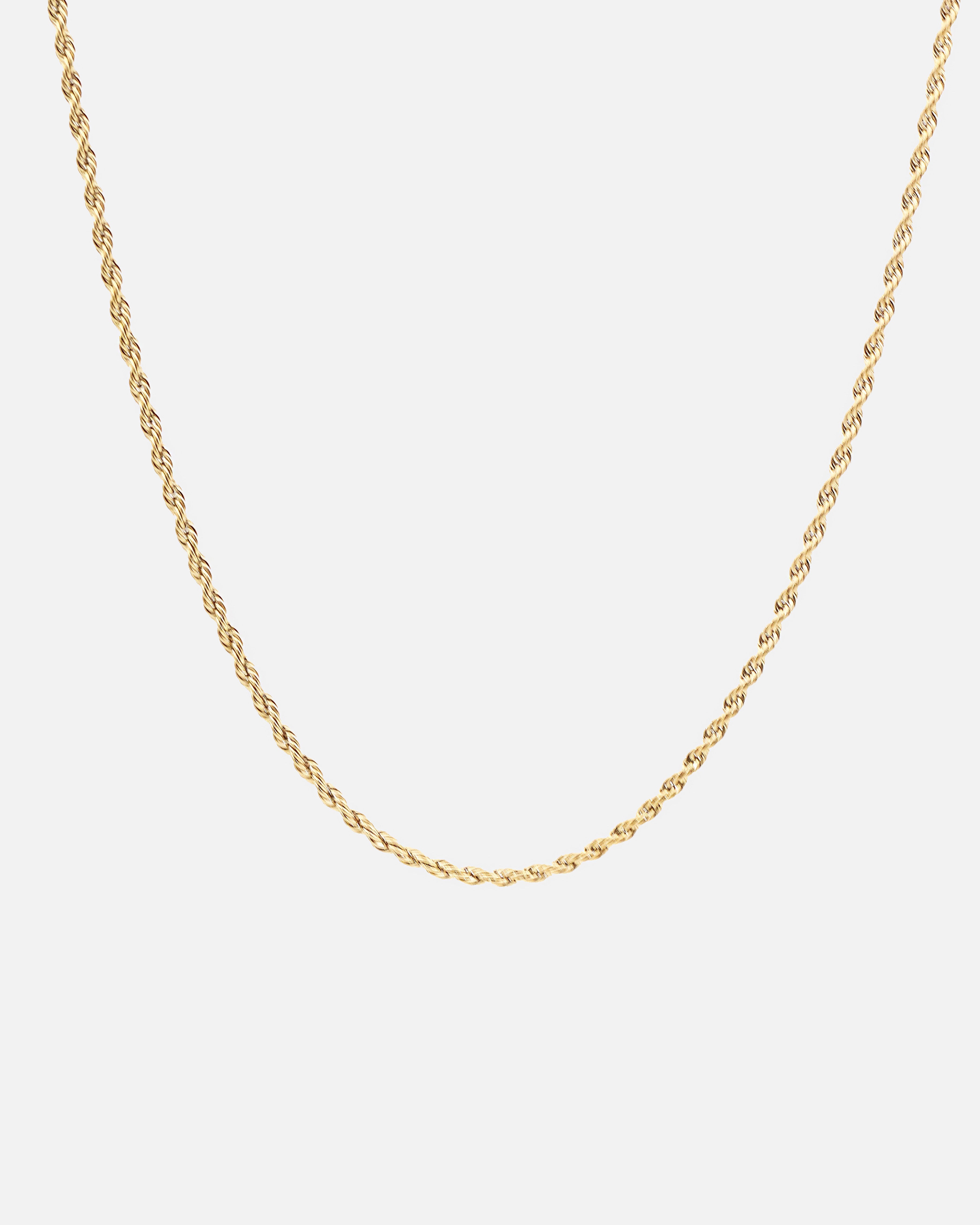 18K Twisted Chain Necklace