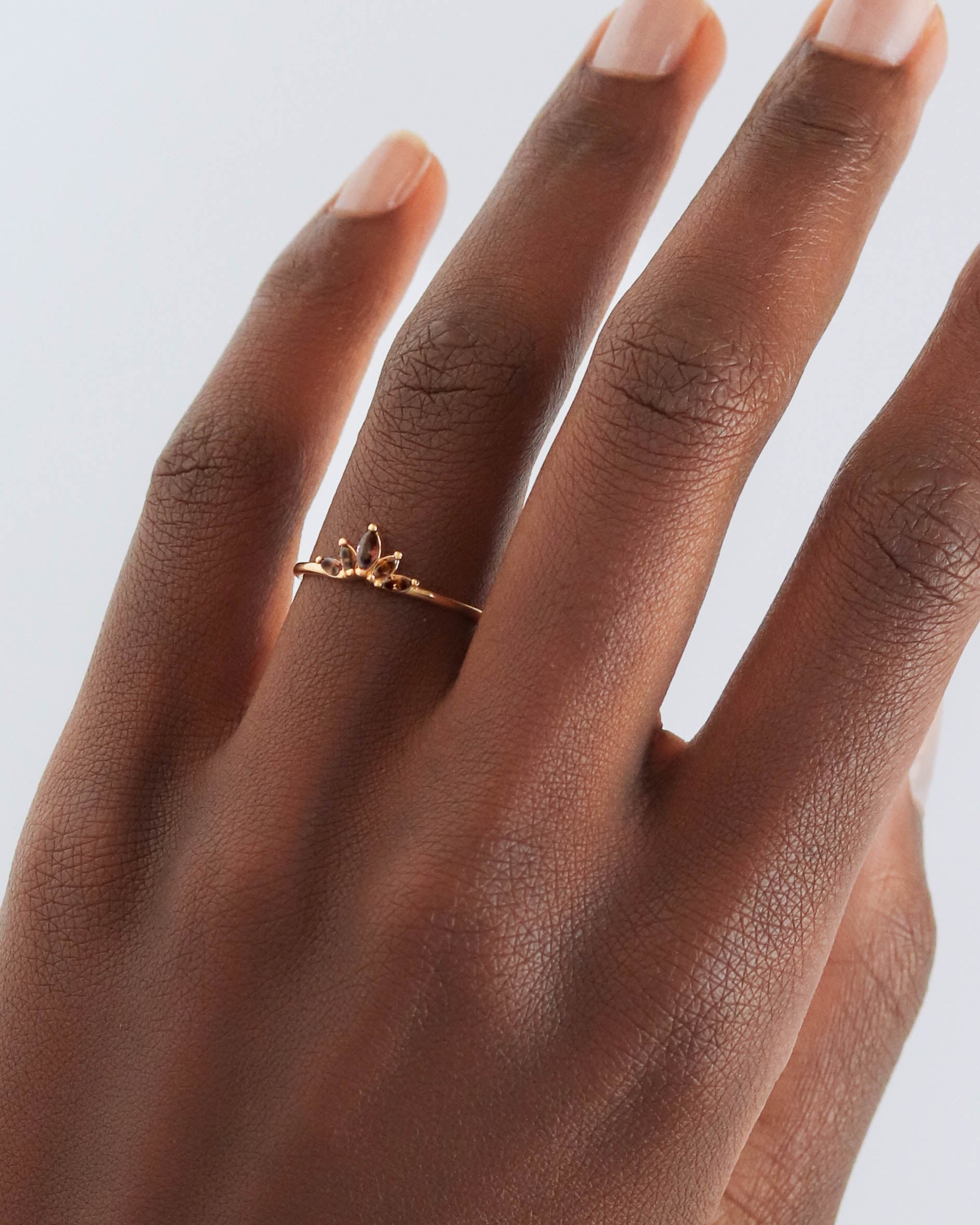 18K Vermeil Brown Julia Ring