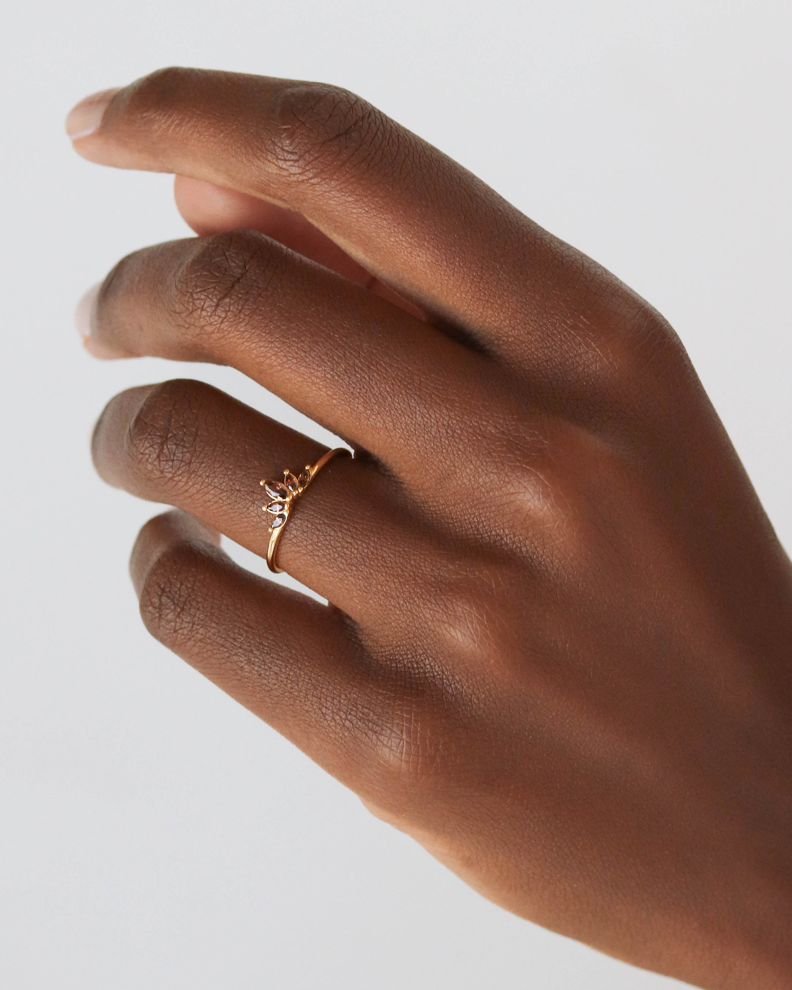 18K Vermeil Brown Julia Ring