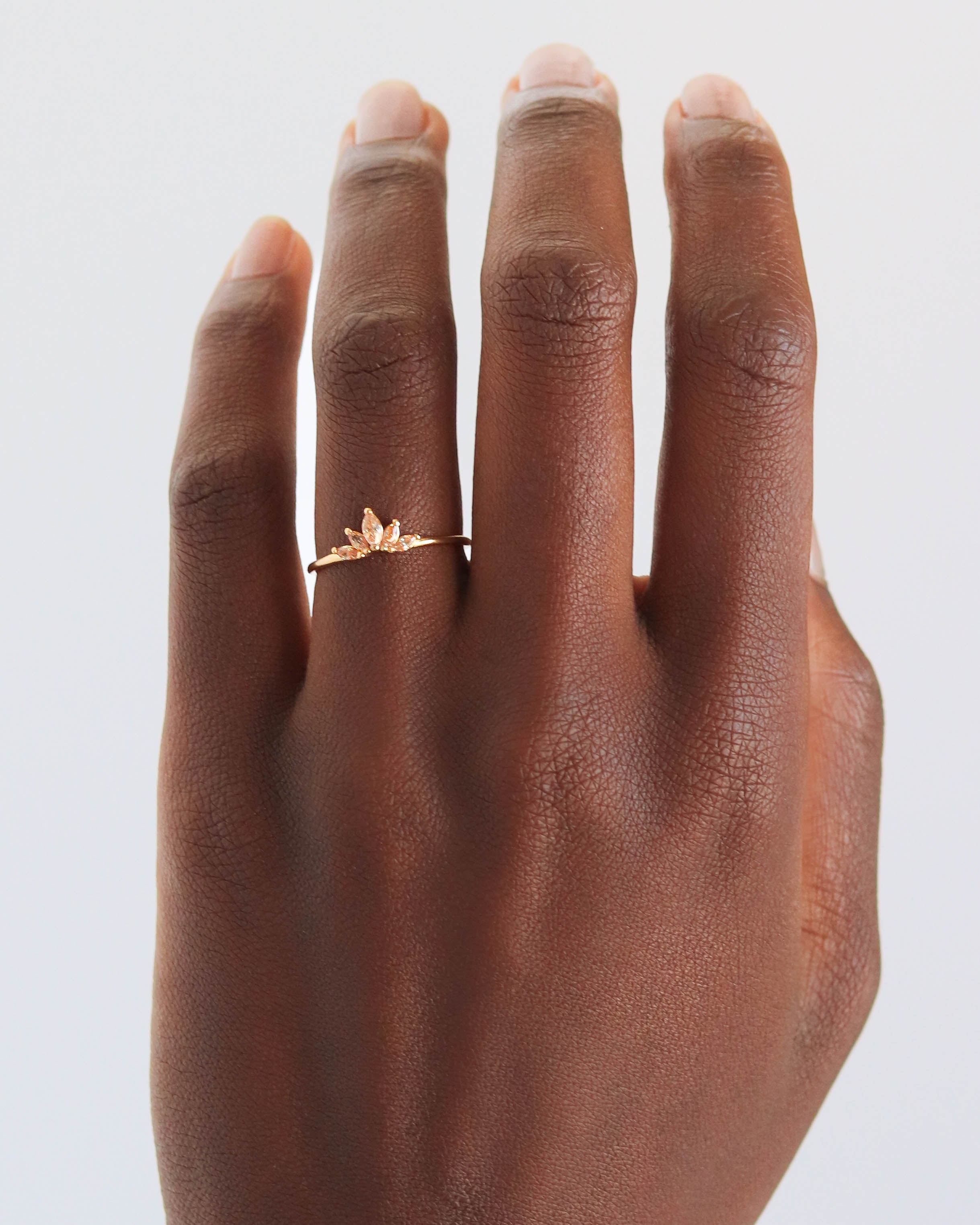 18K Vermeil Champagne Julia Ring