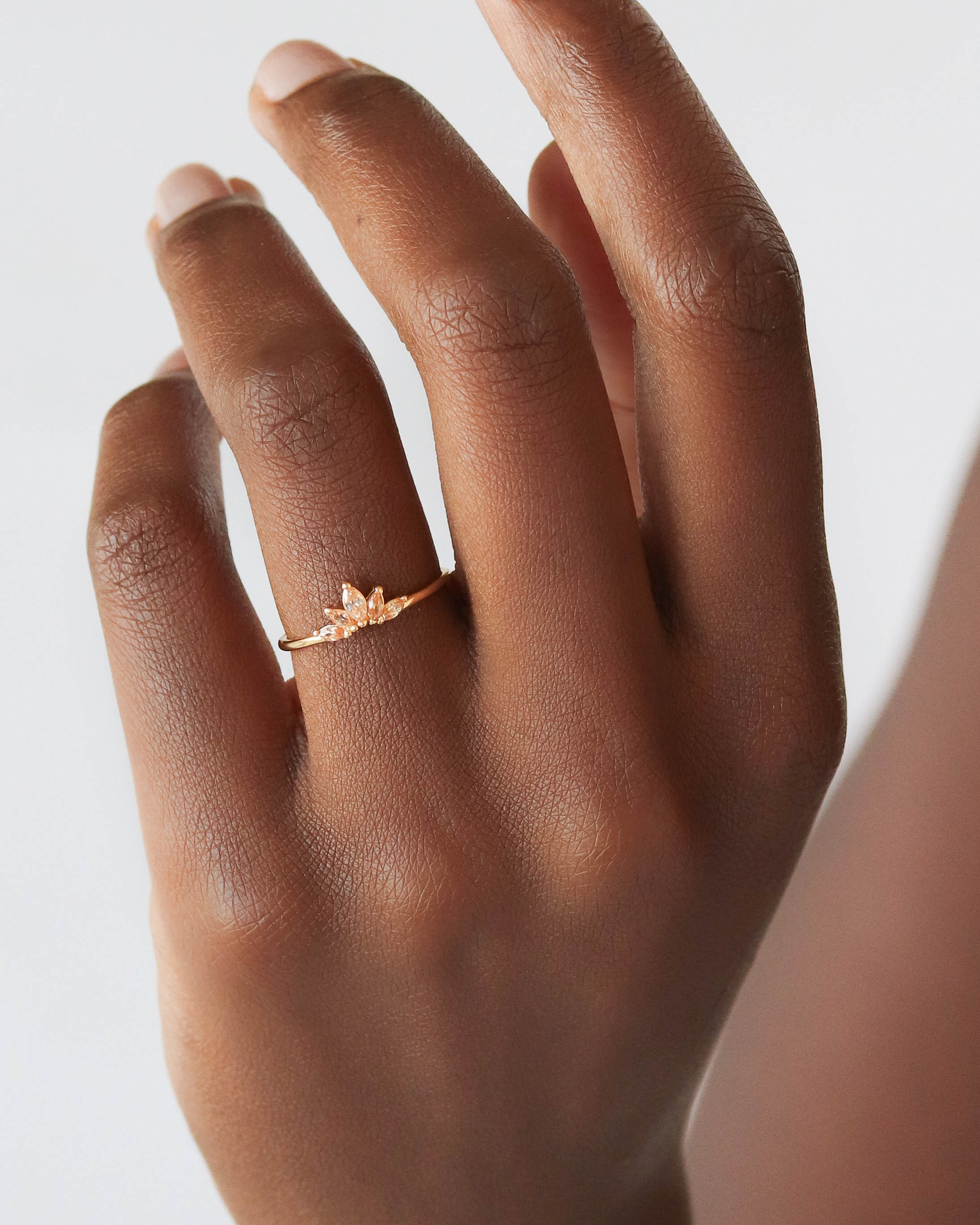 18K Vermeil Champagne Julia Ring