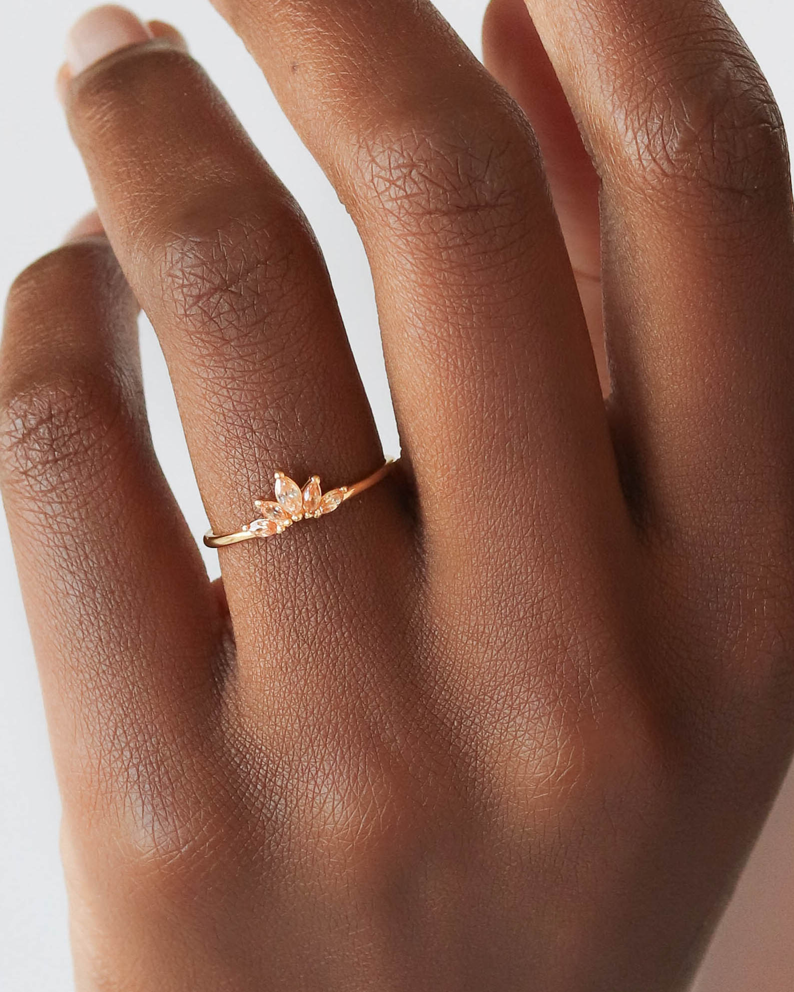 18K Vermeil Champagne Julia Ring