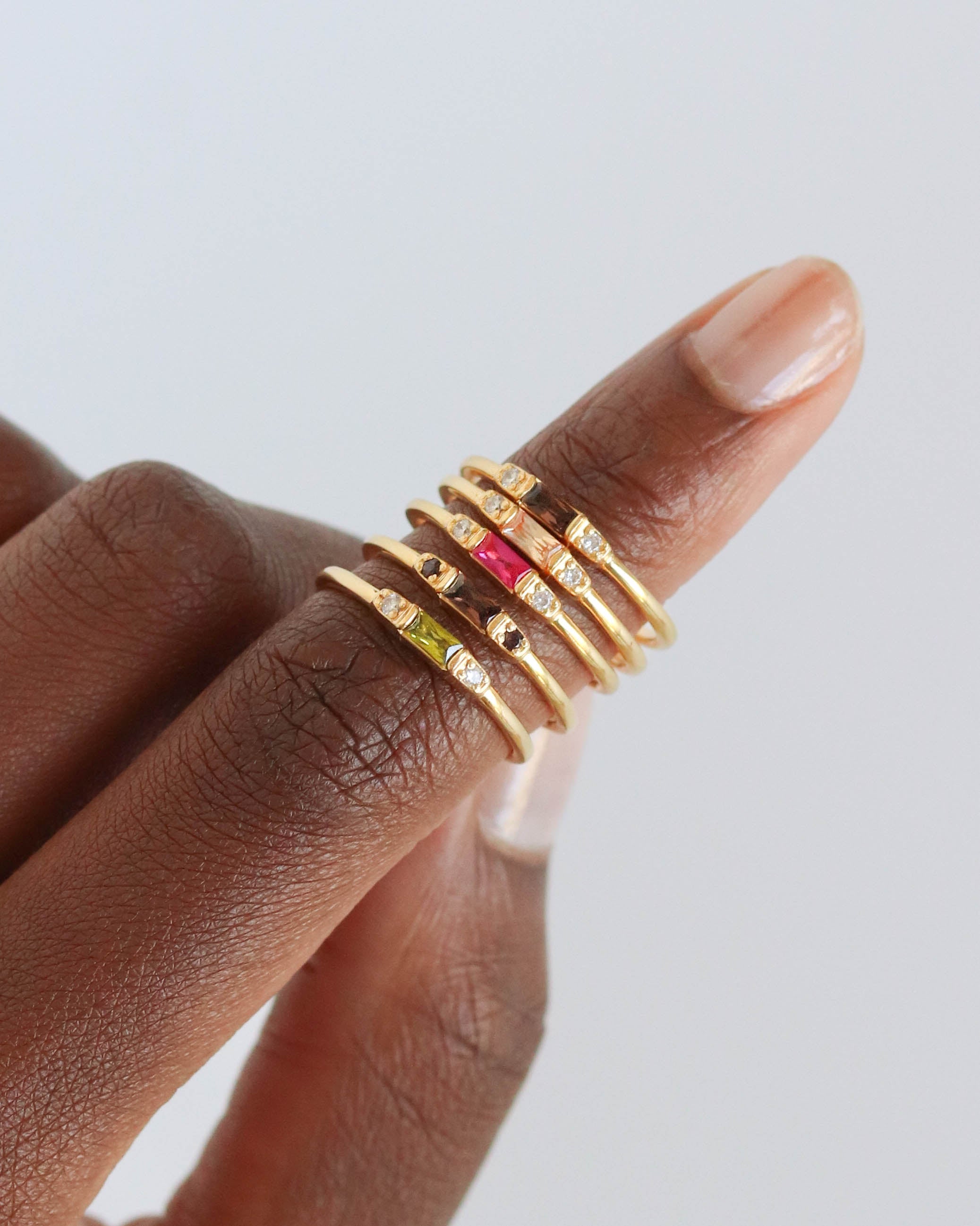 18K Vermeil Brown Mary Ring