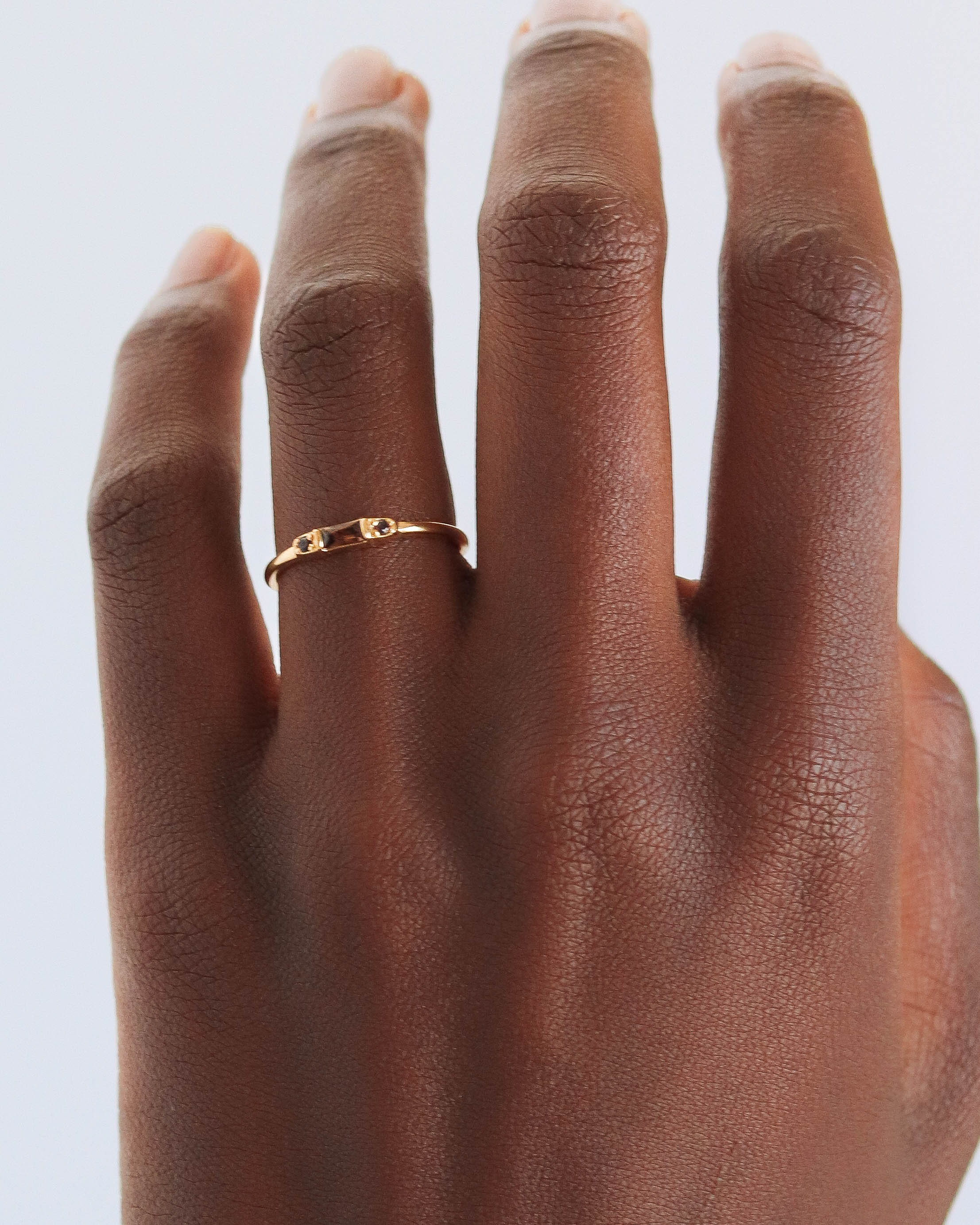 18K Vermeil Brown Mary Ring