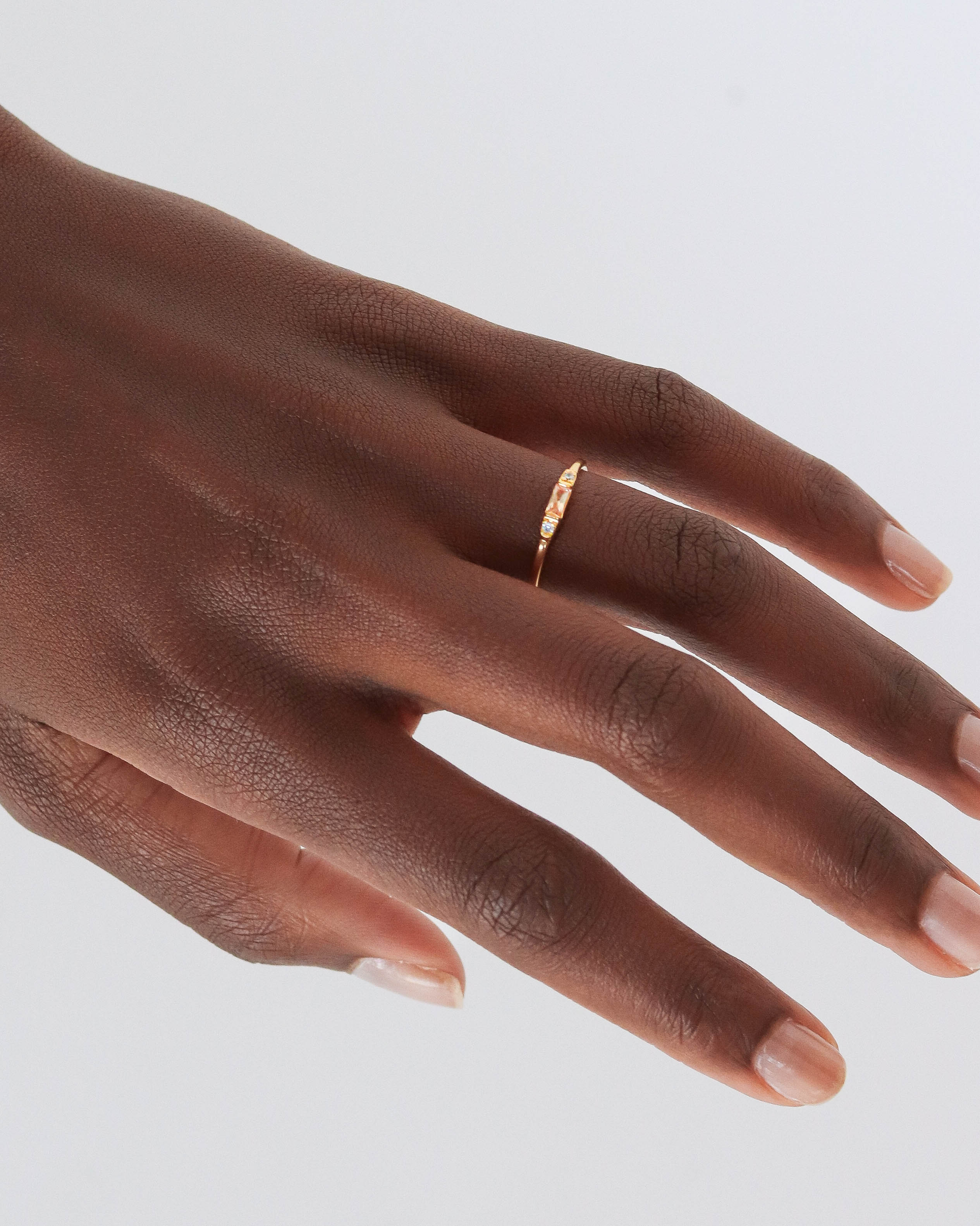 18K Vermeil Champagne Mary Ring