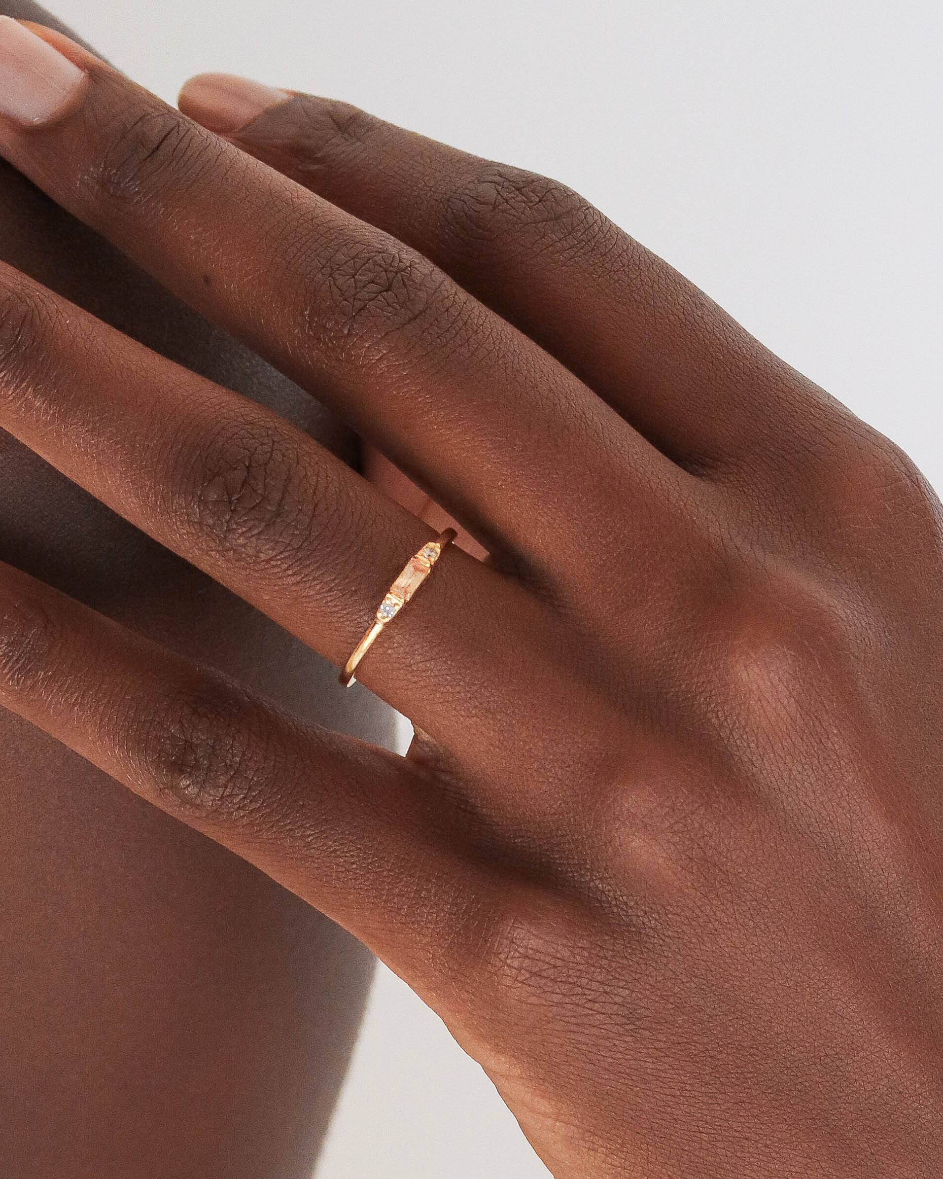 18K Vermeil Champagne Mary Ring