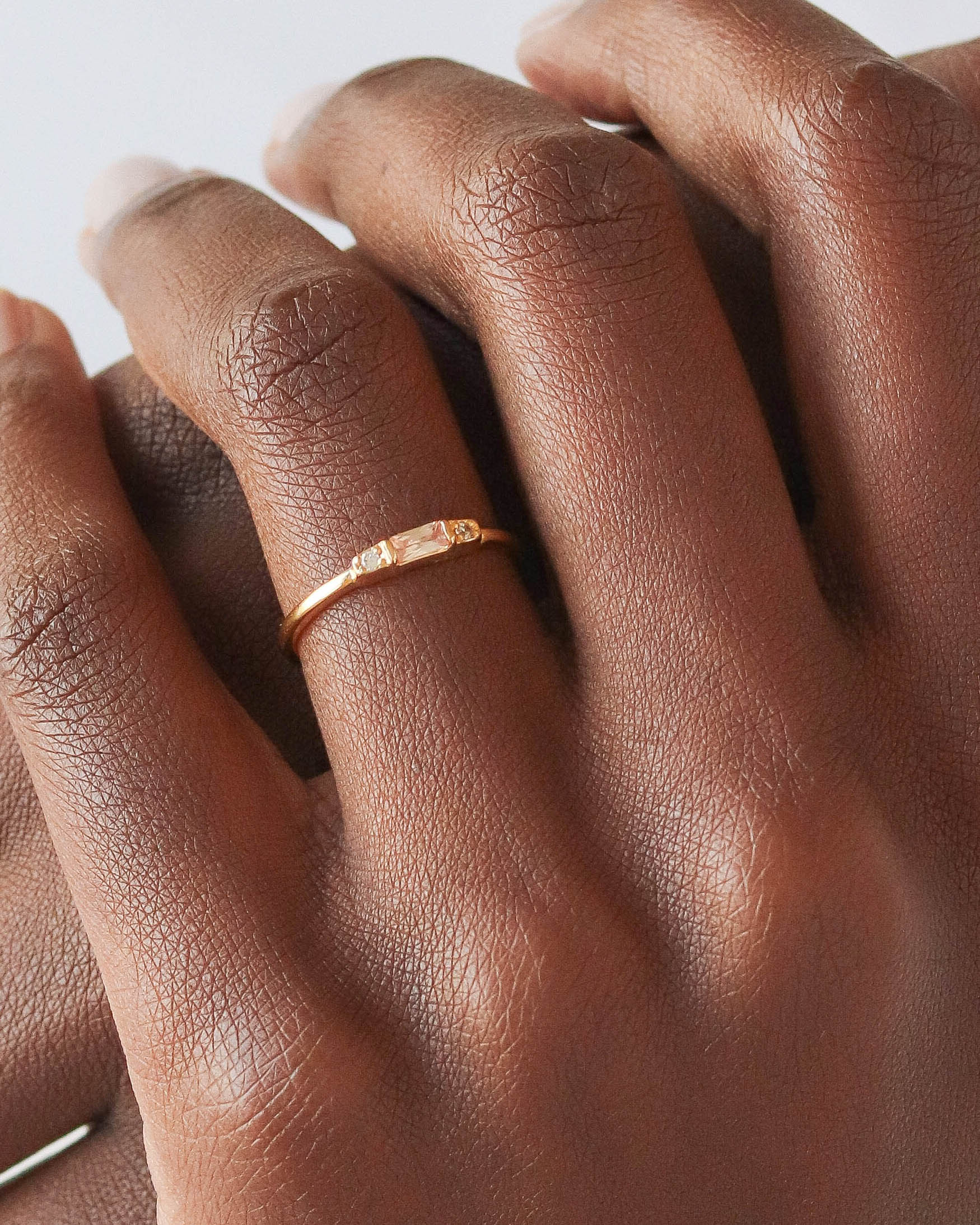 18K Vermeil Champagne Mary Ring