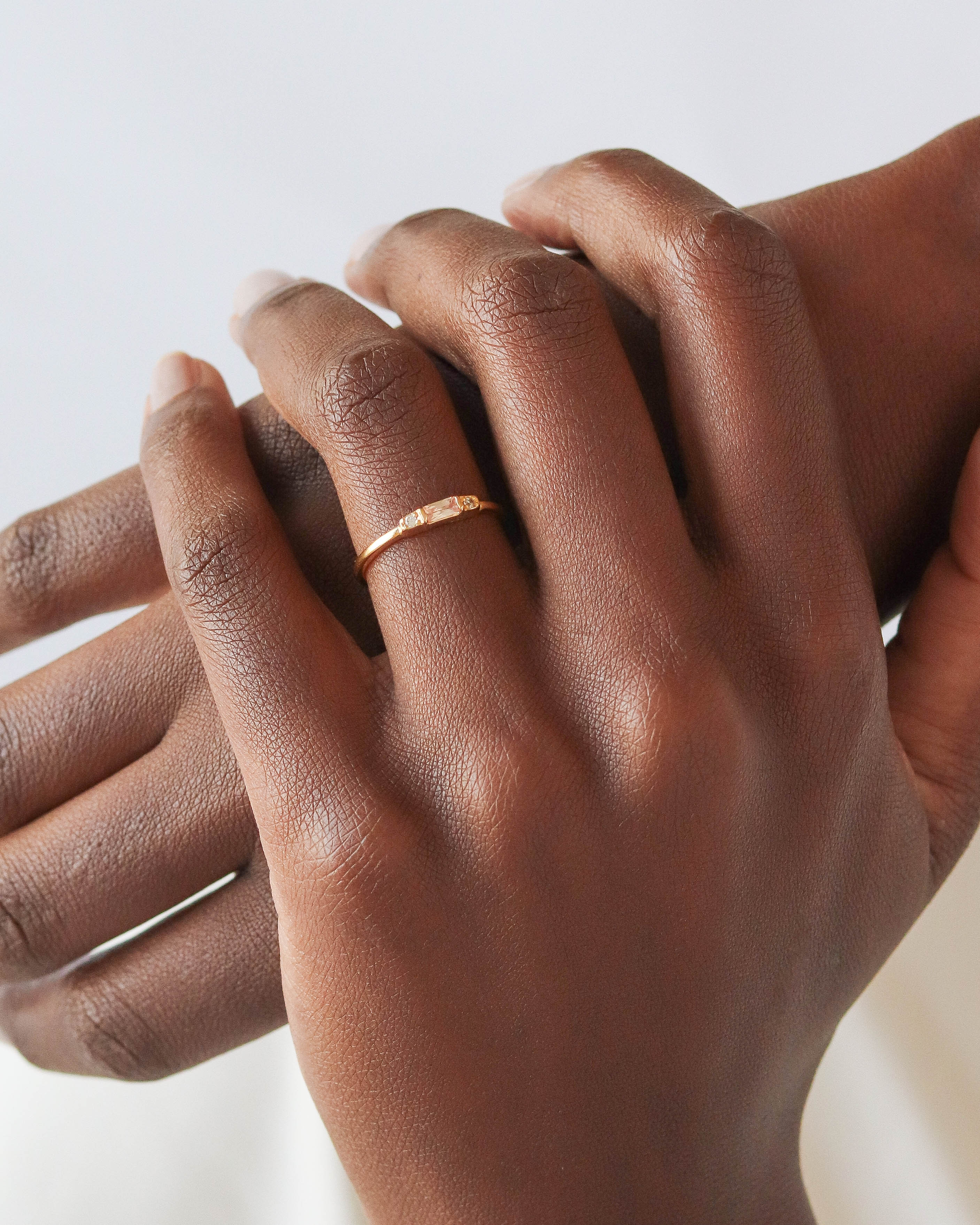 18K Vermeil Champagne Mary Ring