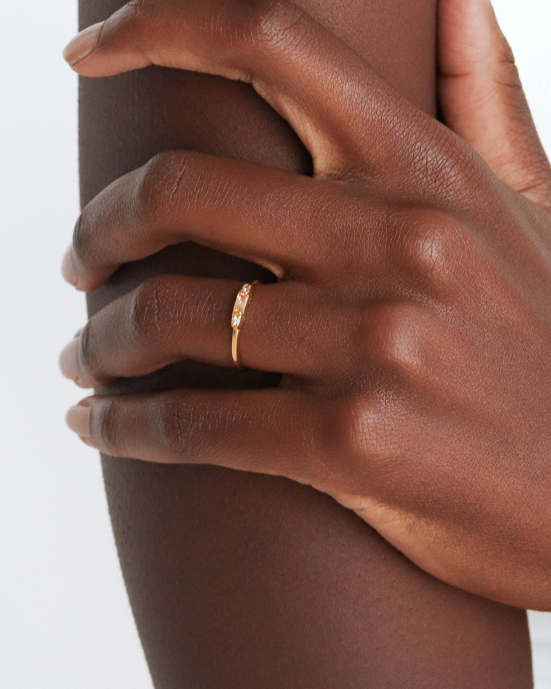 18K Vermeil Champagne Mary Ring