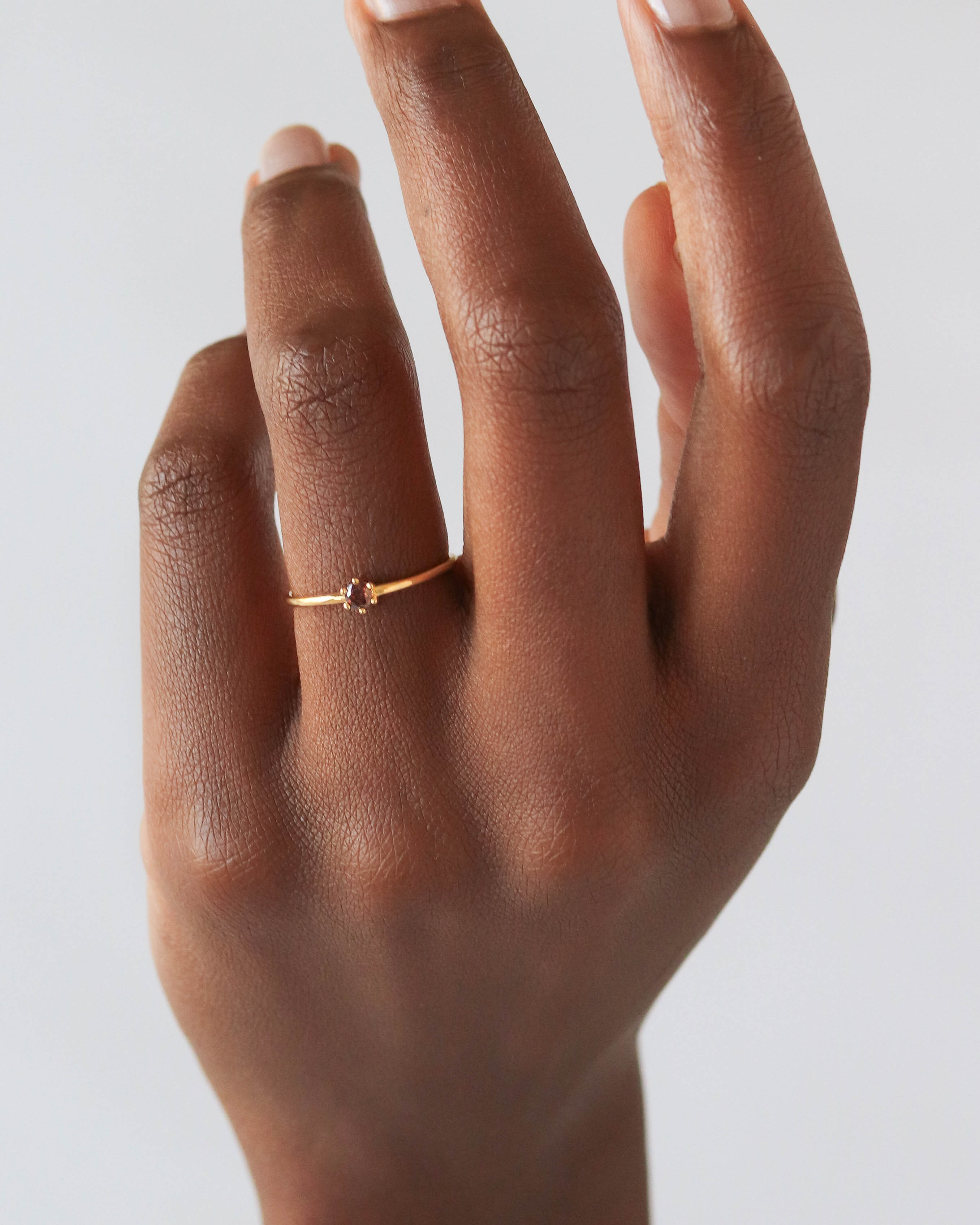 18K Vermeil Brown Lily Ring