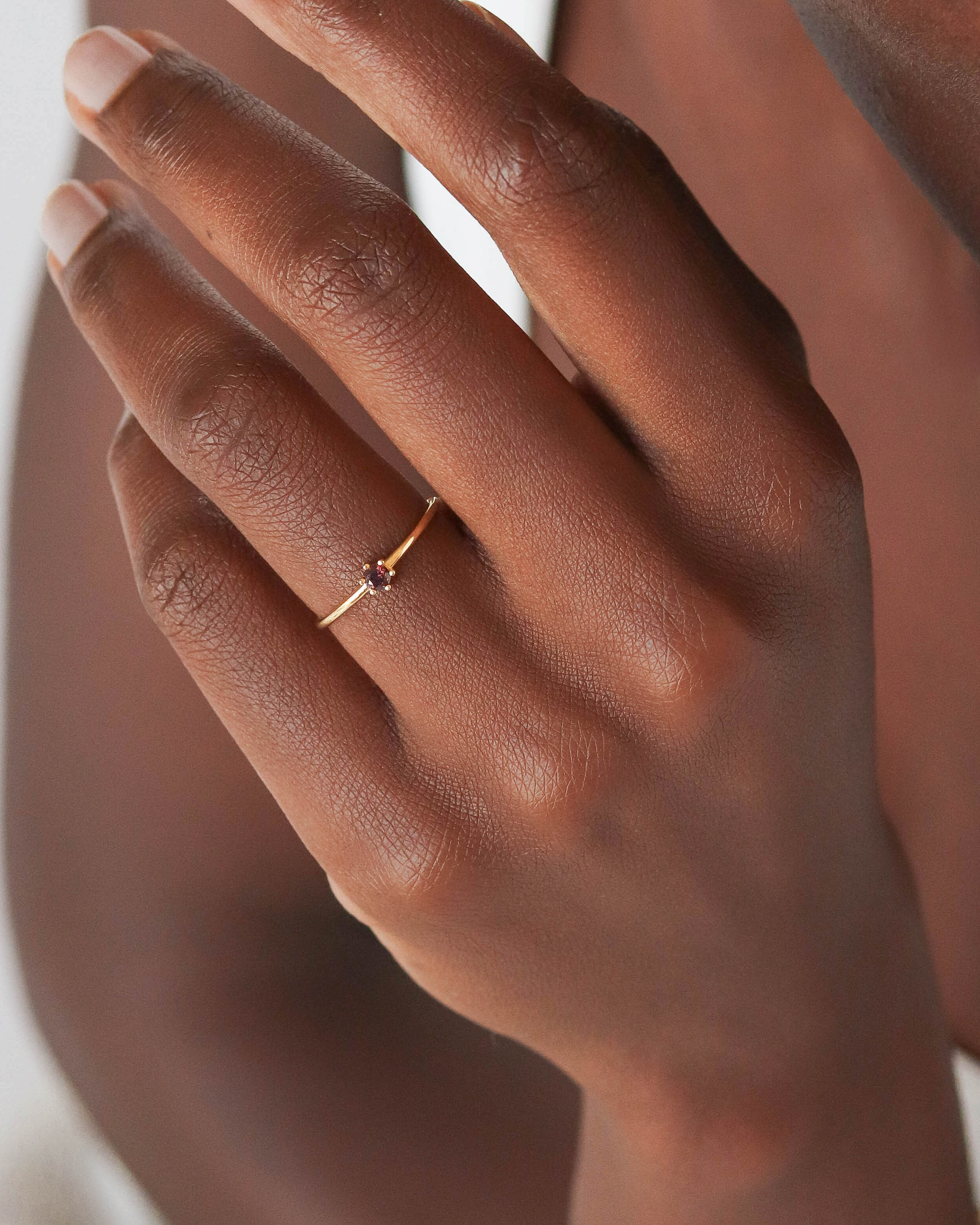 18K Vermeil Brown Lily Ring