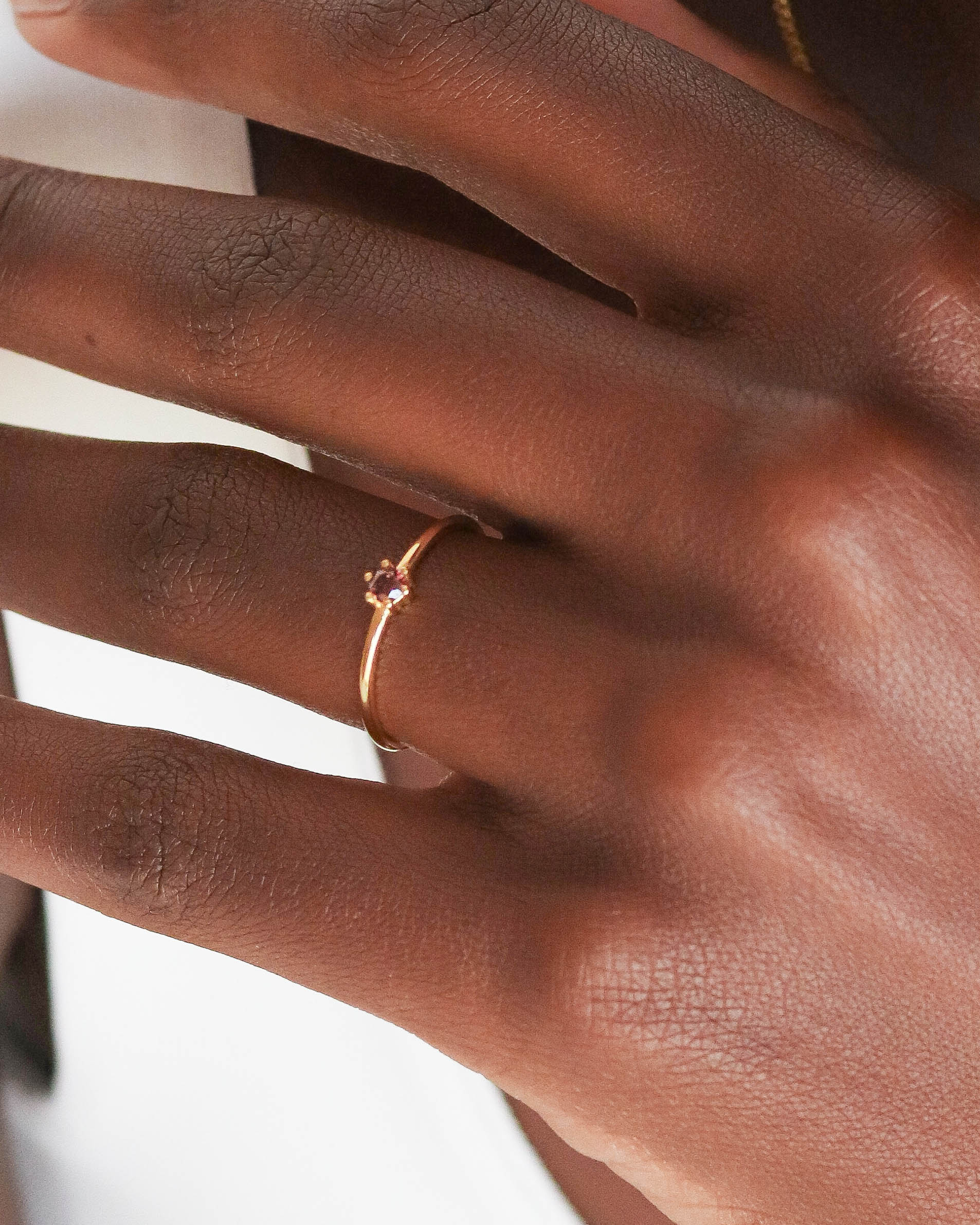 18K Vermeil Brown Lily Ring