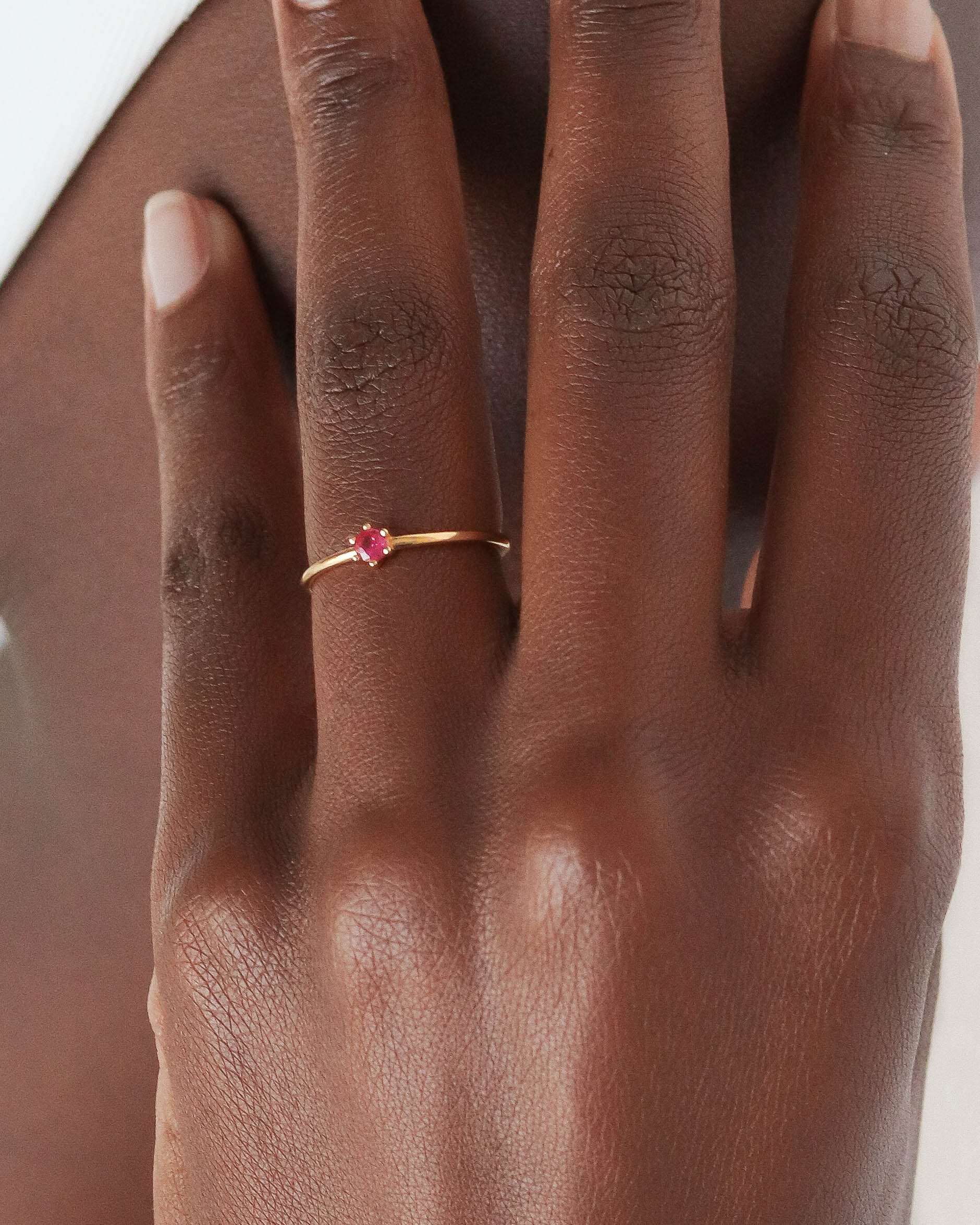 18K Vermeil Pink Lily Ring