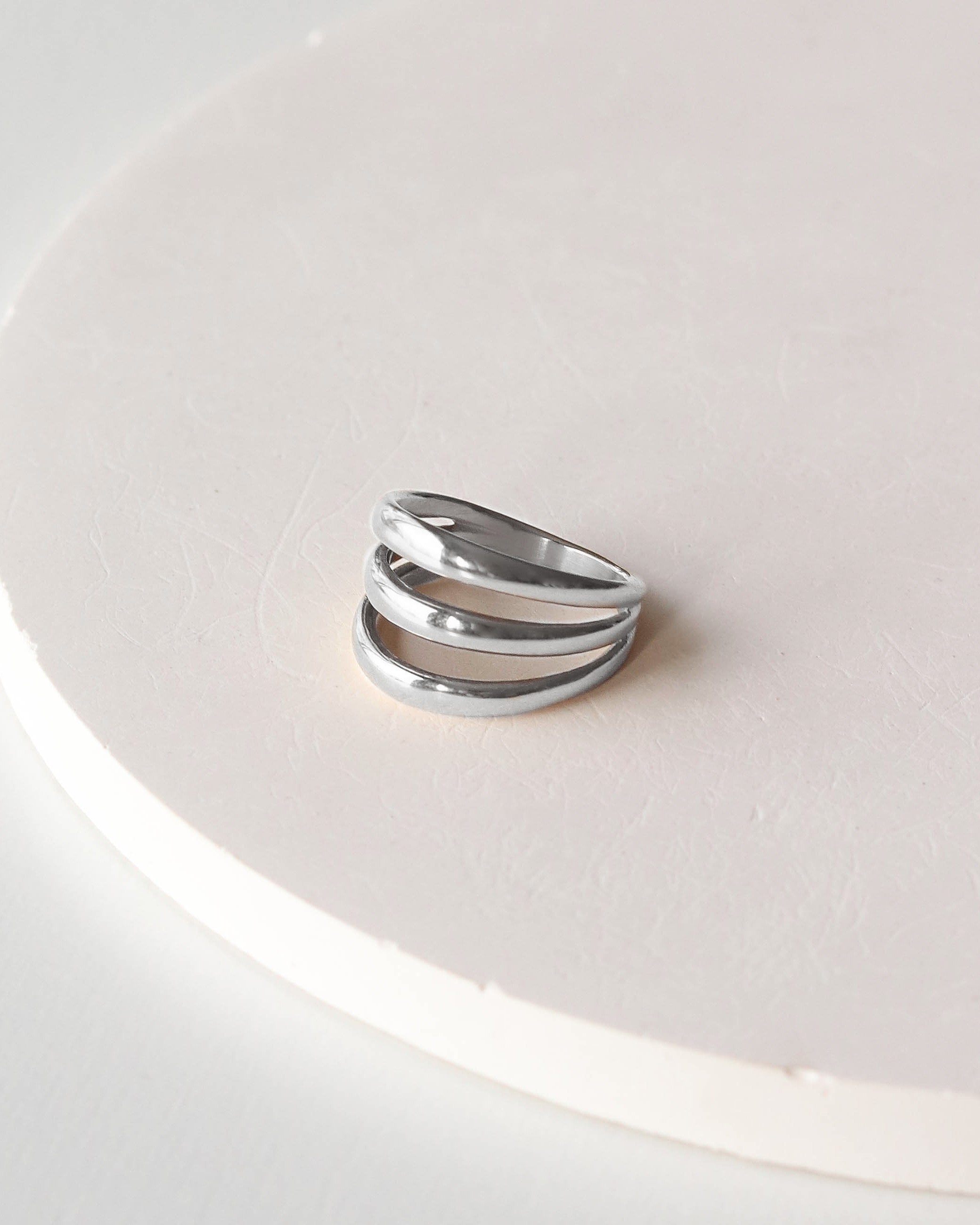 Silver Triple Band Ring