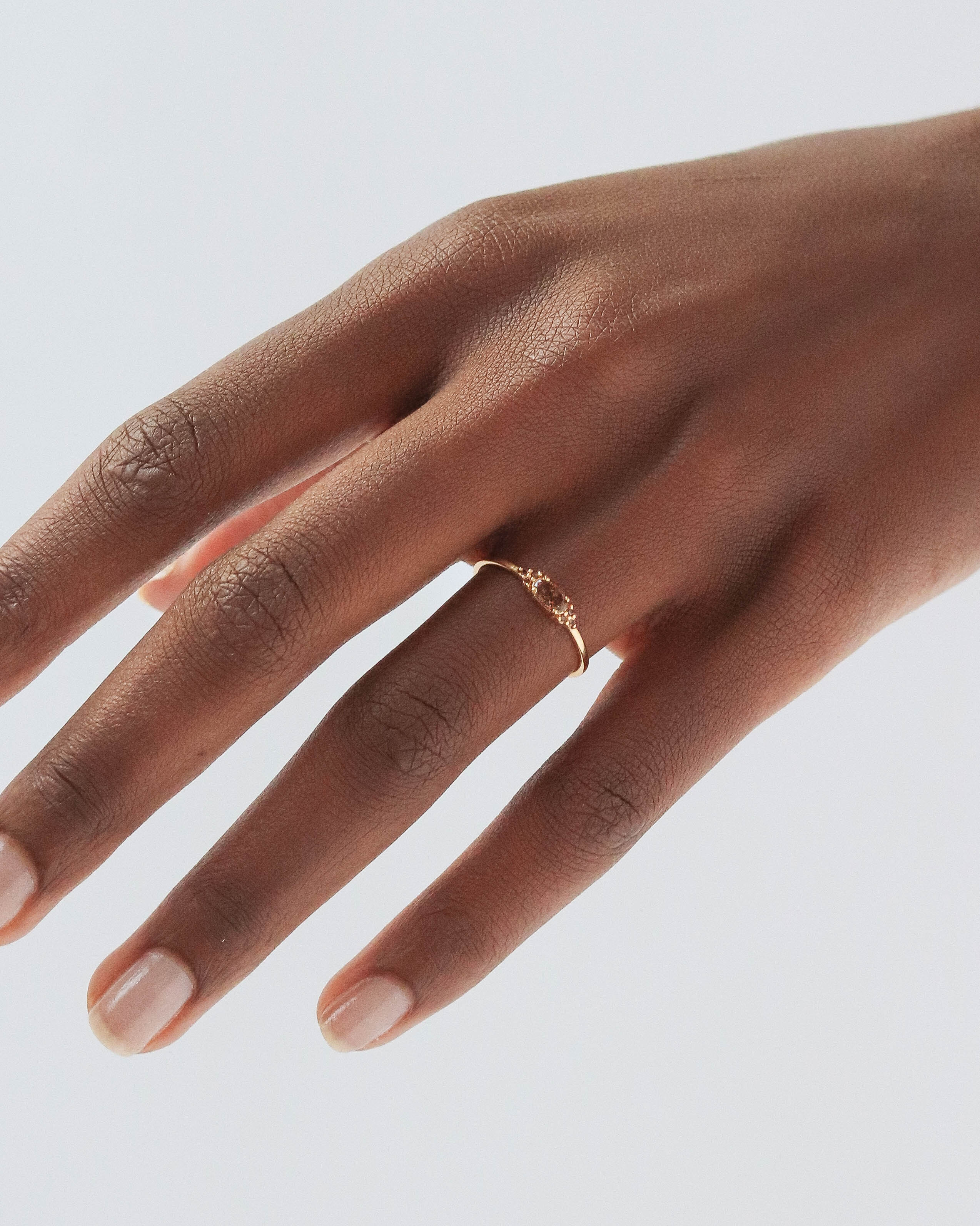 18K Vermeil Brown Adeline Ring