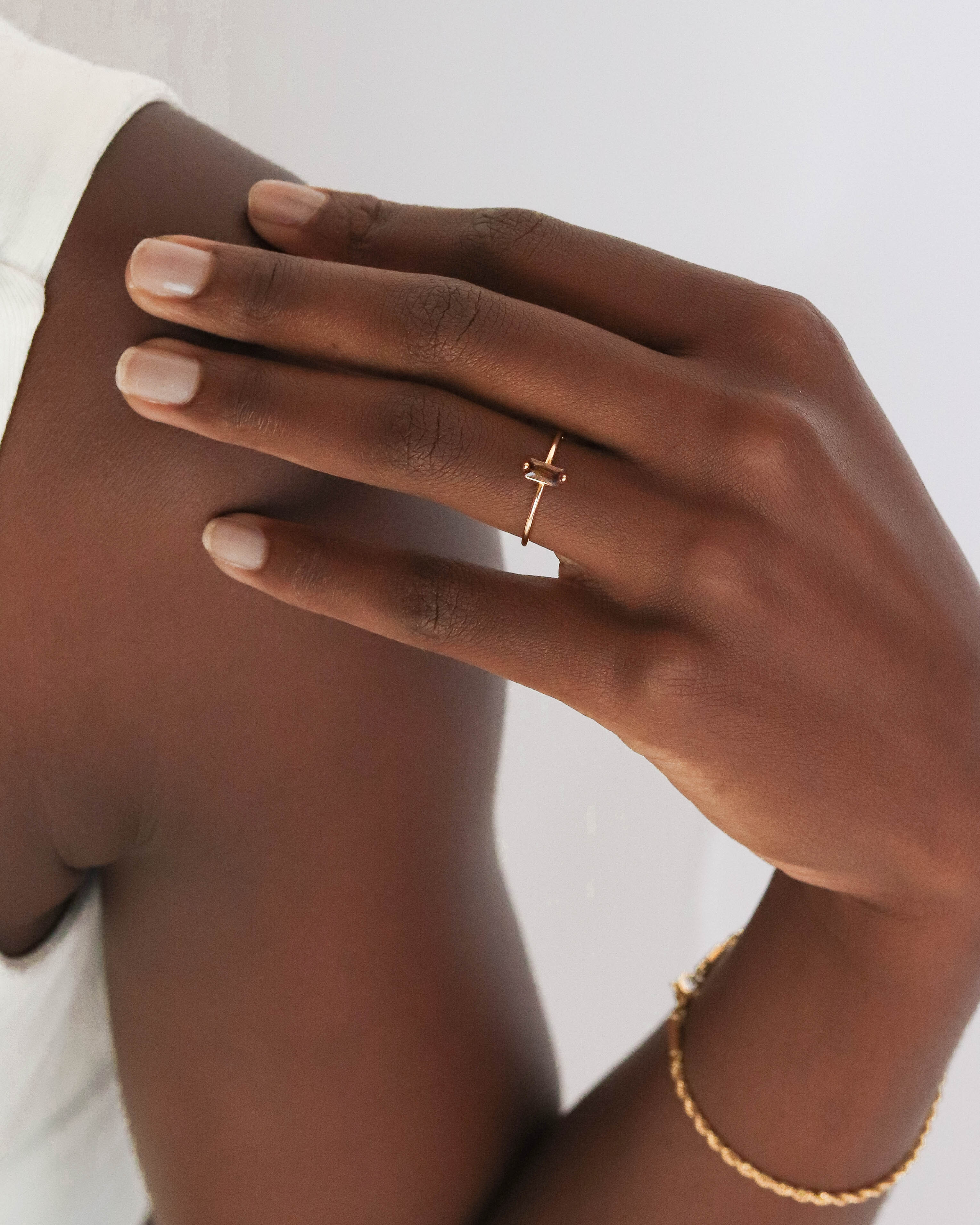 18K Vermeil Brown Juliette Ring