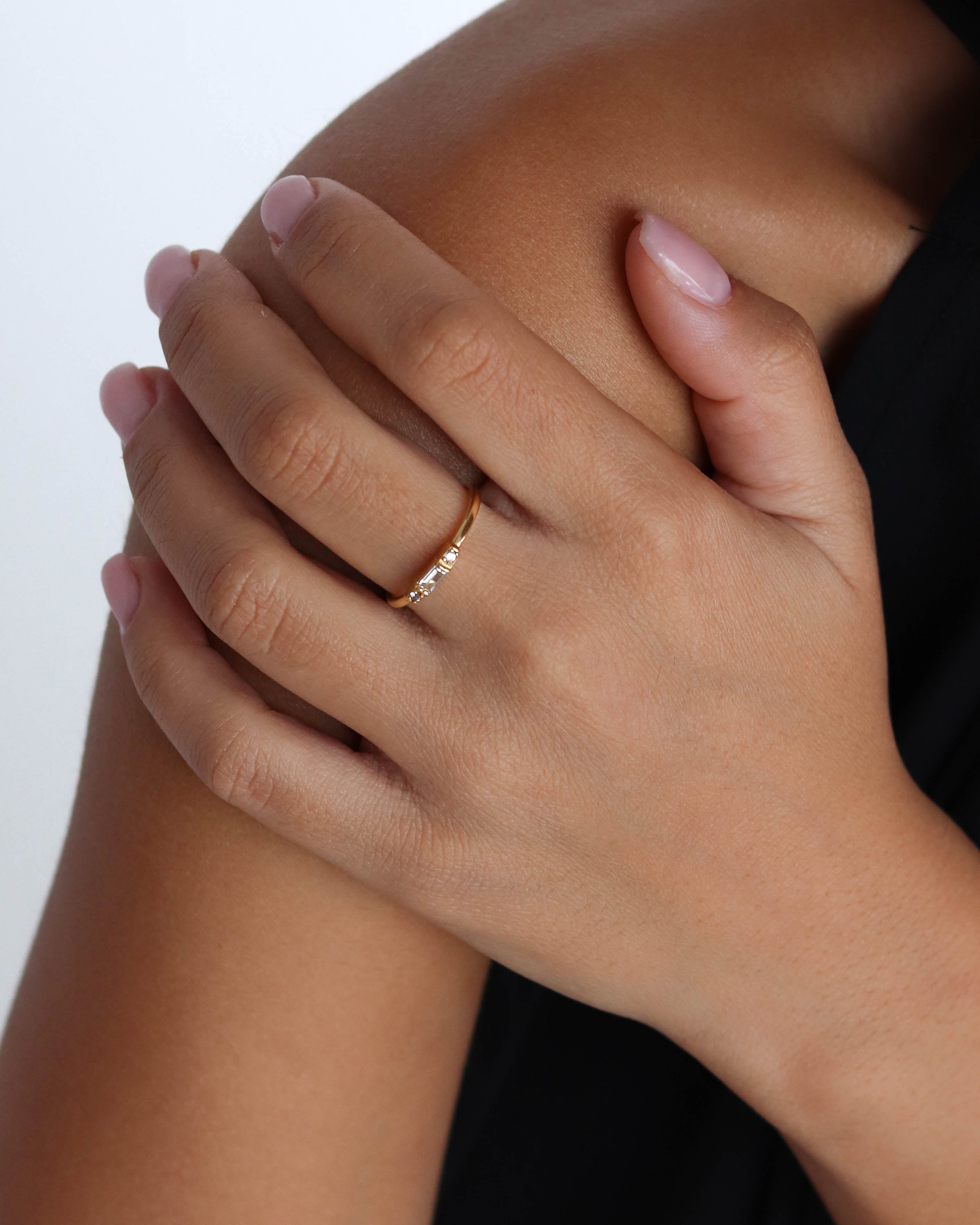 18K Vermeil Mary Ring
