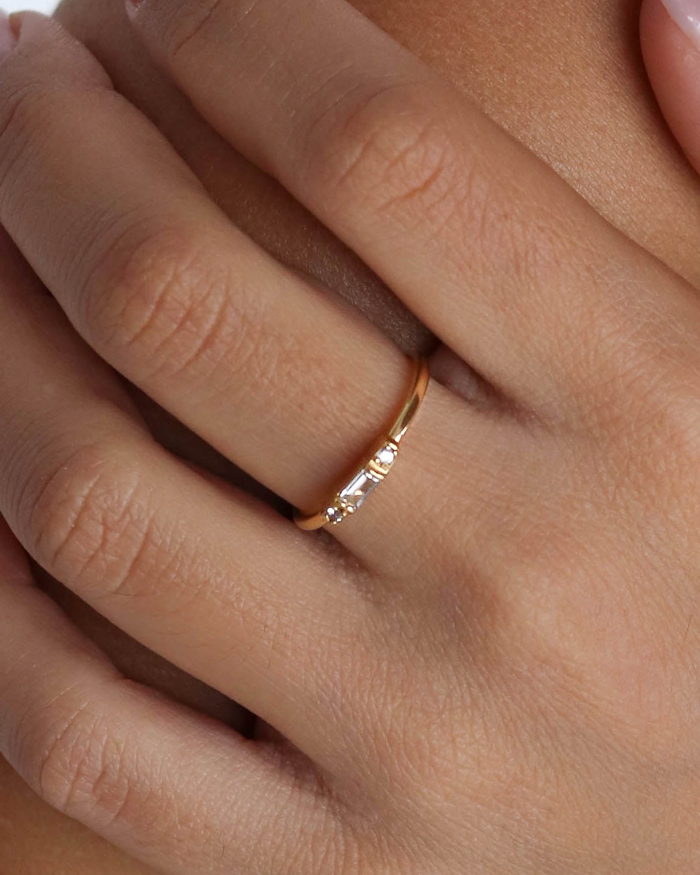 18K Vermeil Mary Ring
