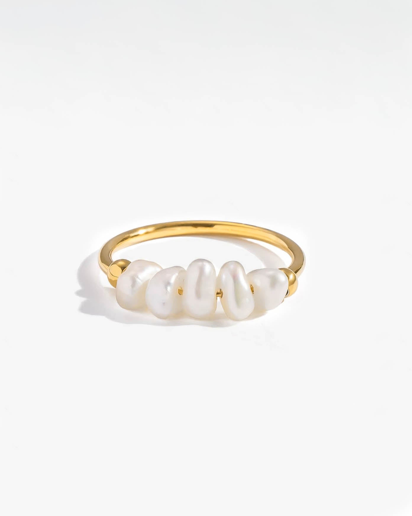 18K Gold Pearl Ring