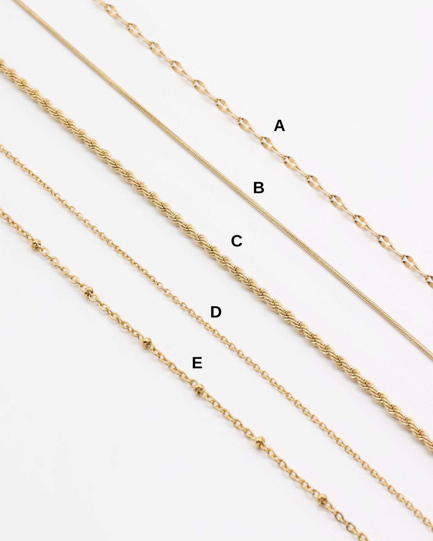 18k Initials Necklace