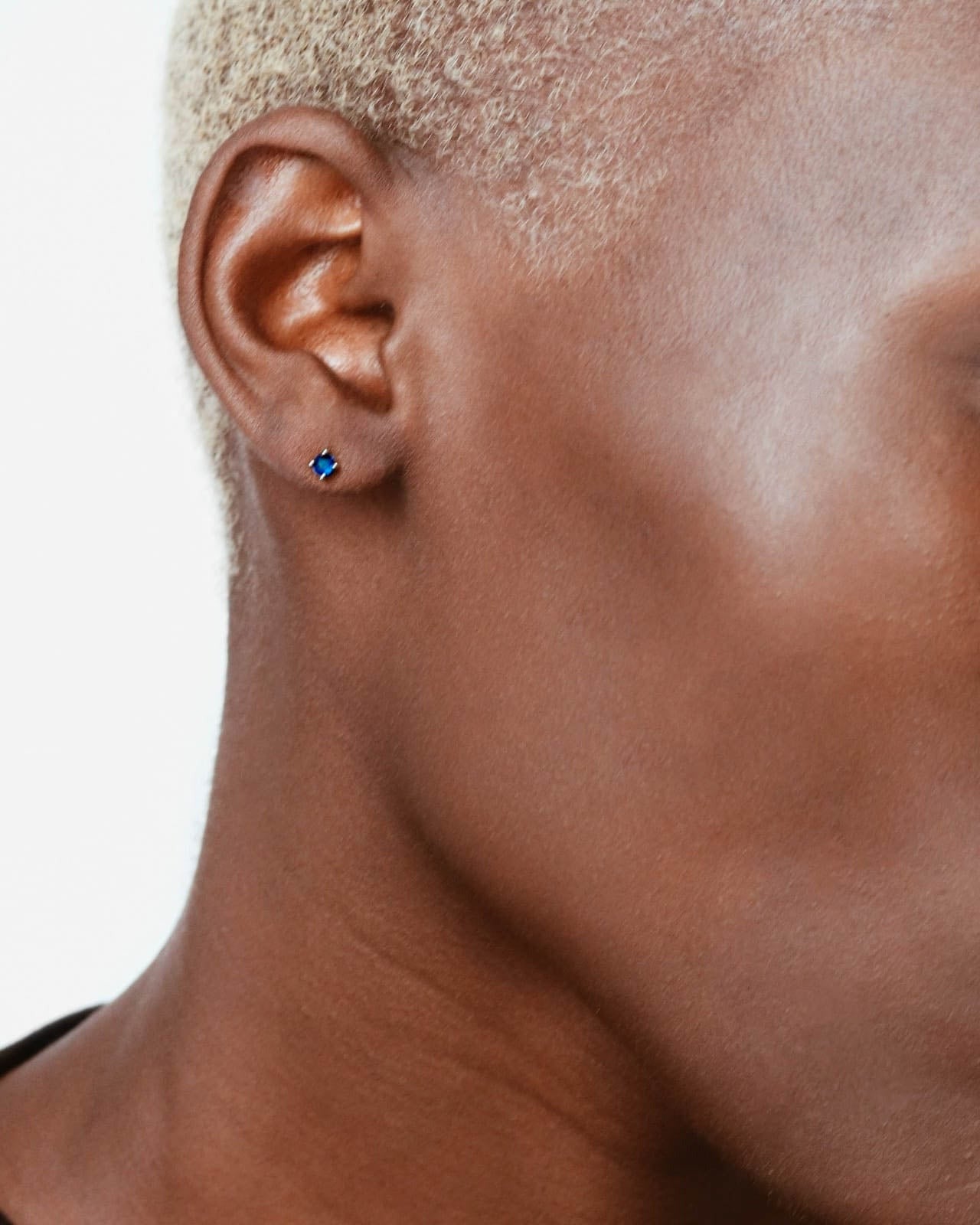 925 Silver - Blue CZ Studs