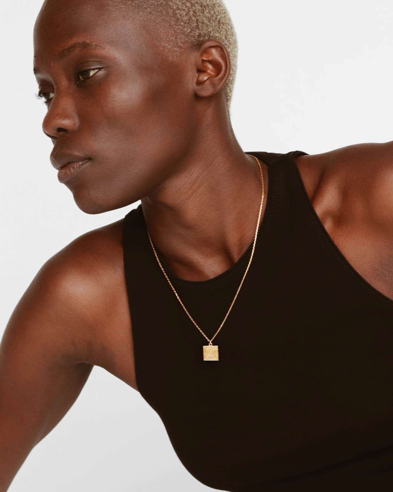 18K Vermeil Square Necklace