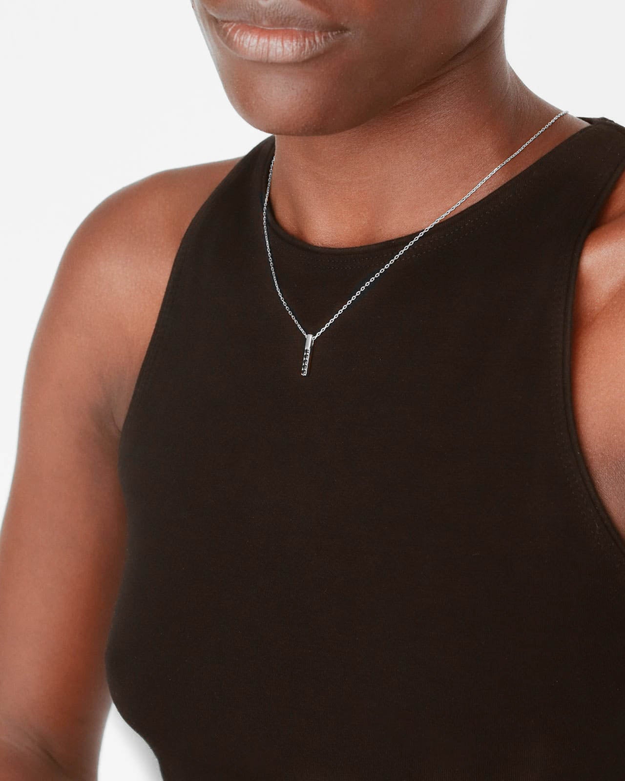 925 Silver Bar Necklace