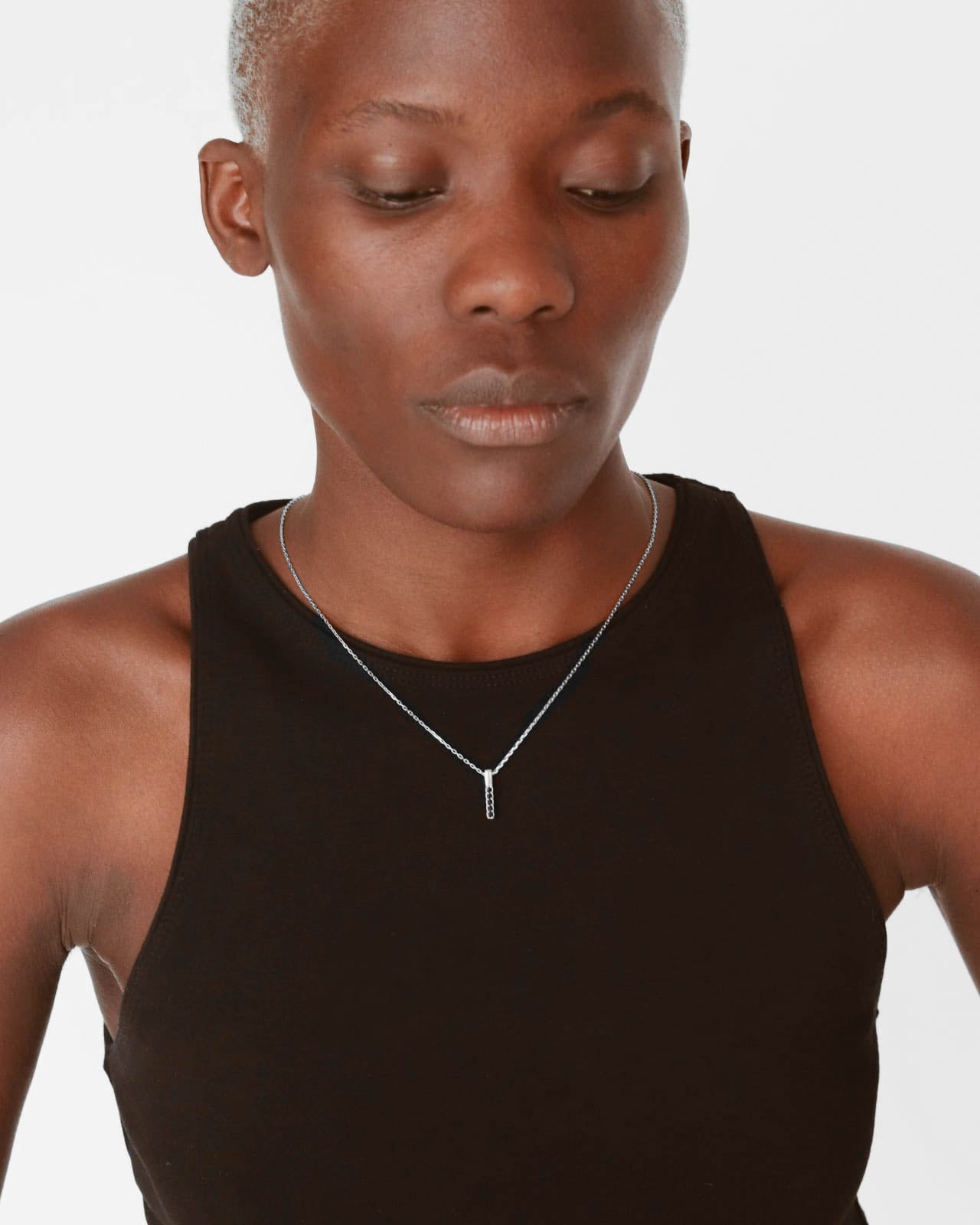 925 Silver Bar Necklace