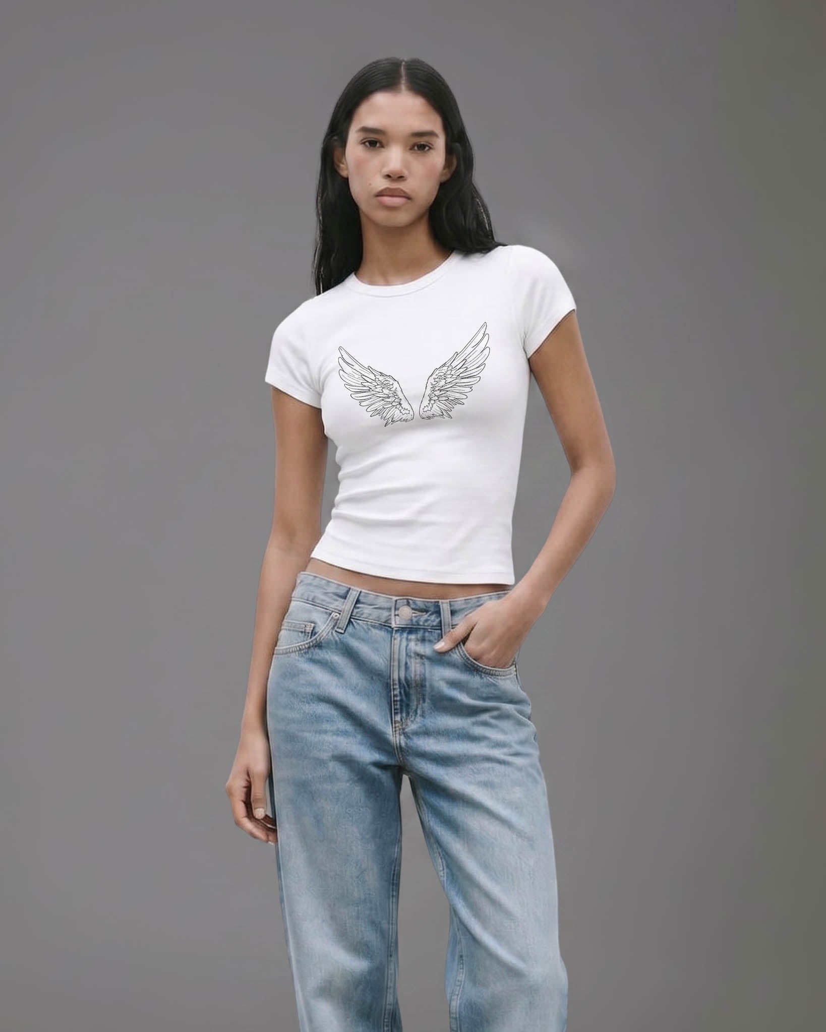 Guardian Angel Wings - Baby Tee